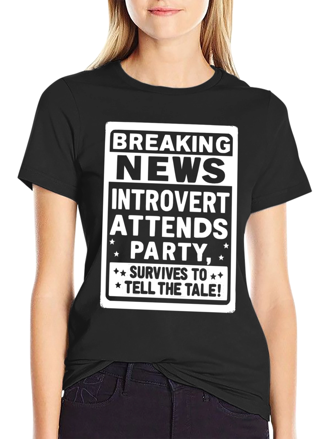 Introvert Party Survivor T-Shirt - Breaking News!