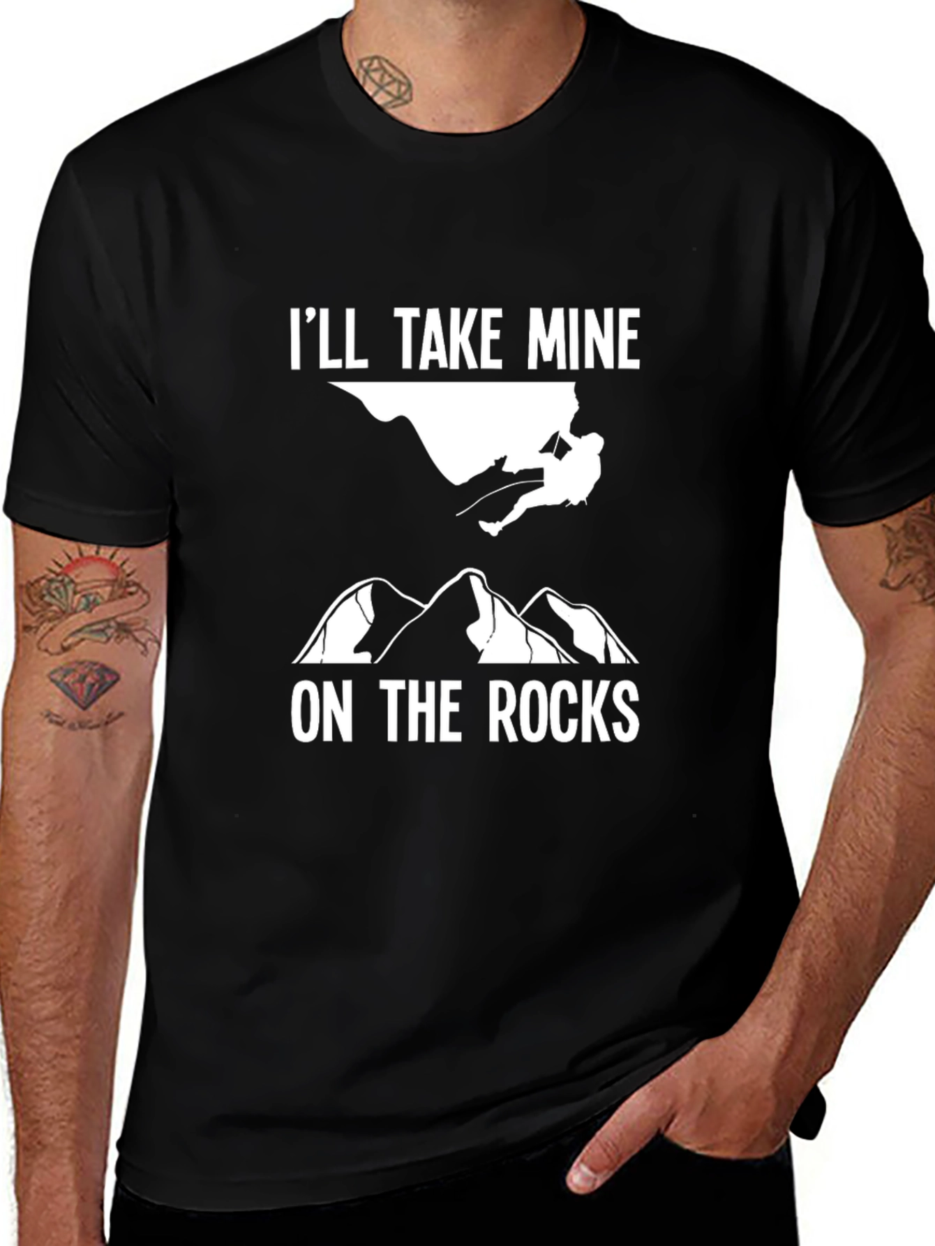 Ill Take Mine On The Rocks Graphic Tee
