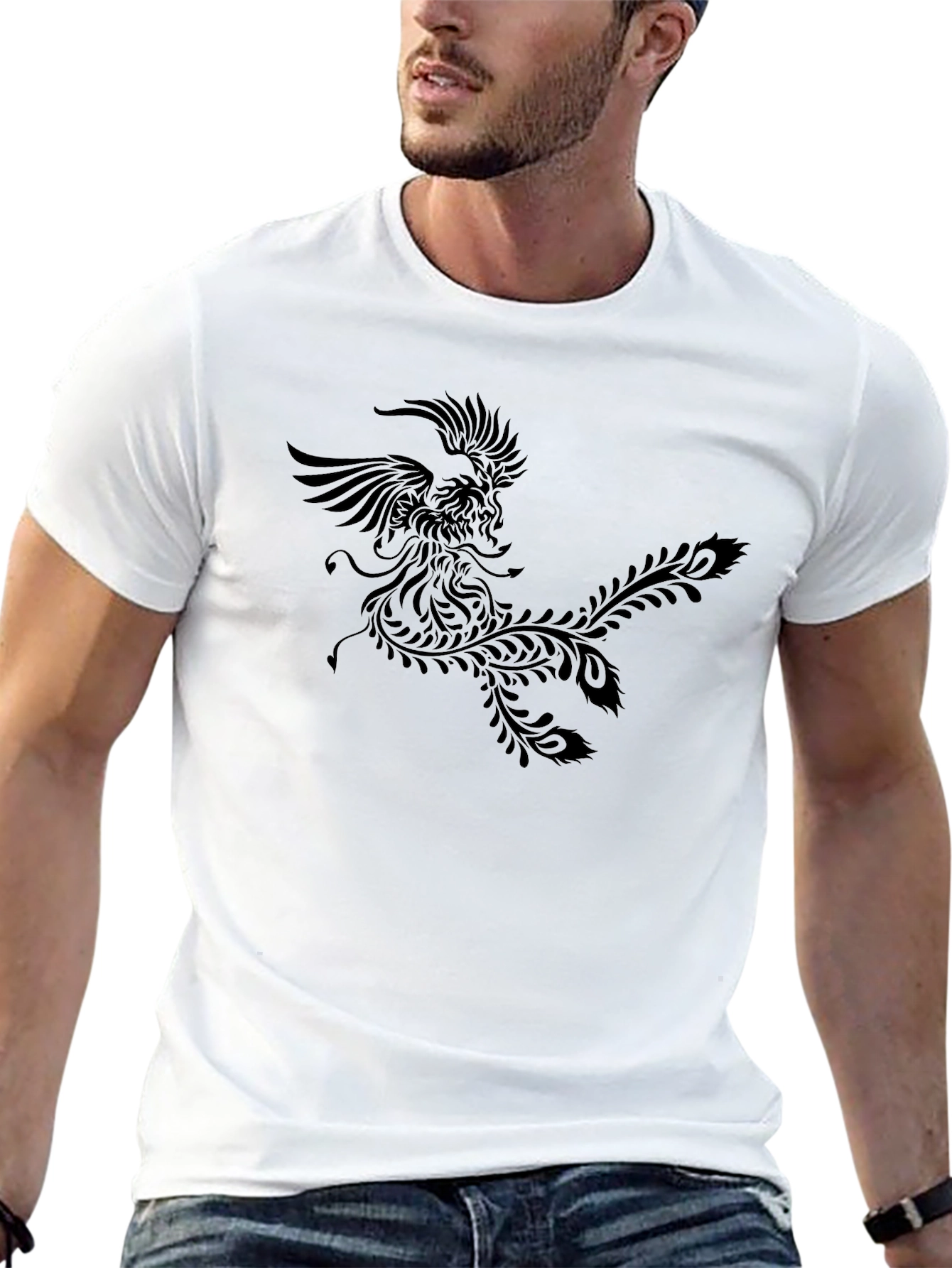 Phoenix Graphic Black T-Shirt