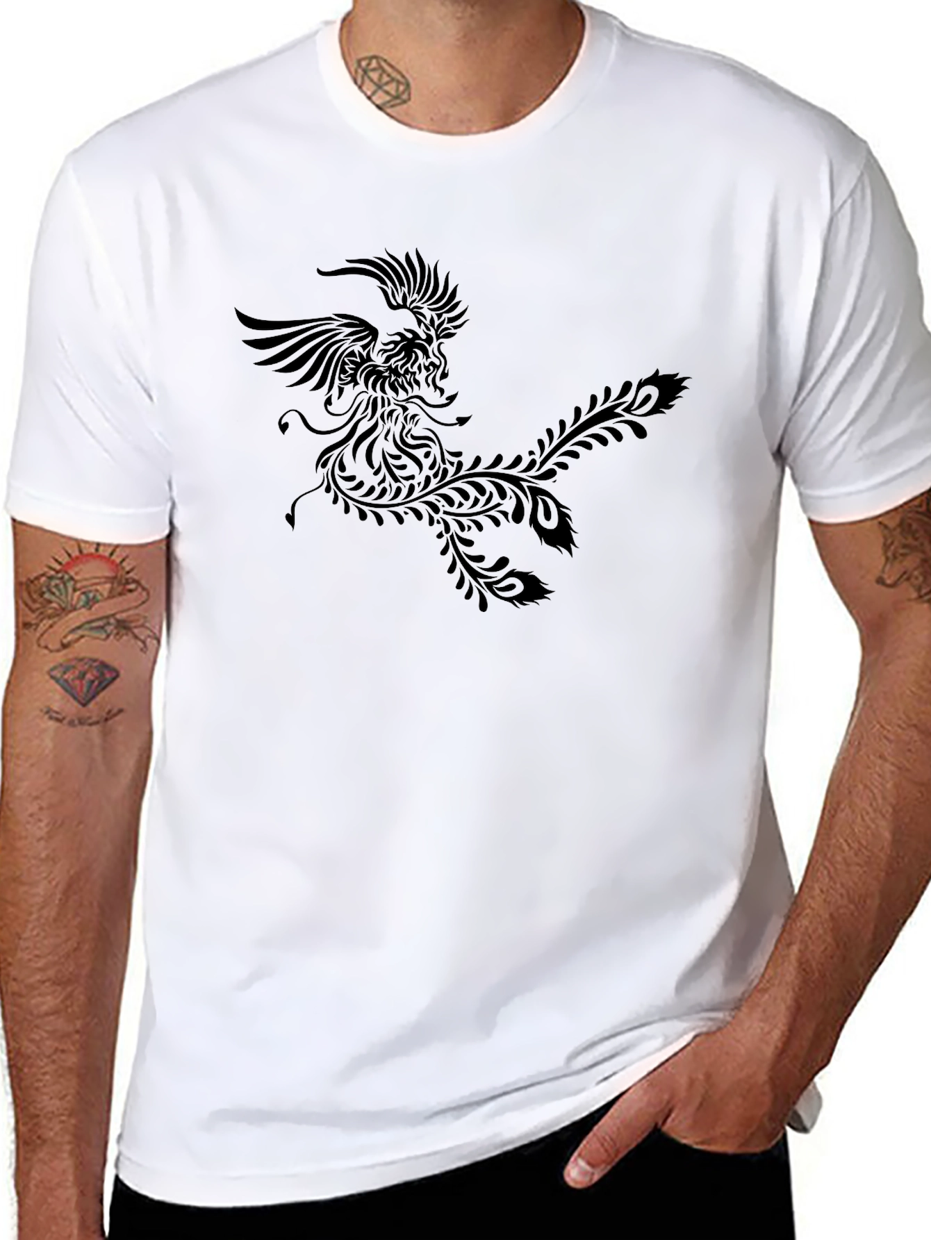 Phoenix Graphic Black T-Shirt