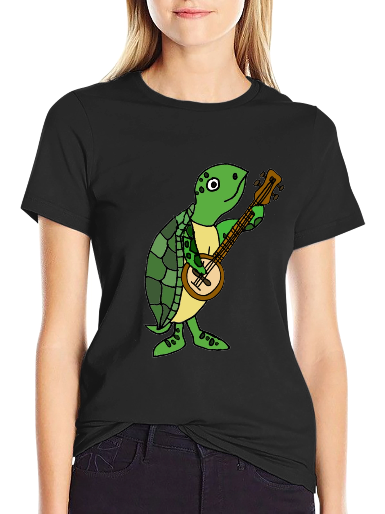 Turtle Banjo Player T-Shirt