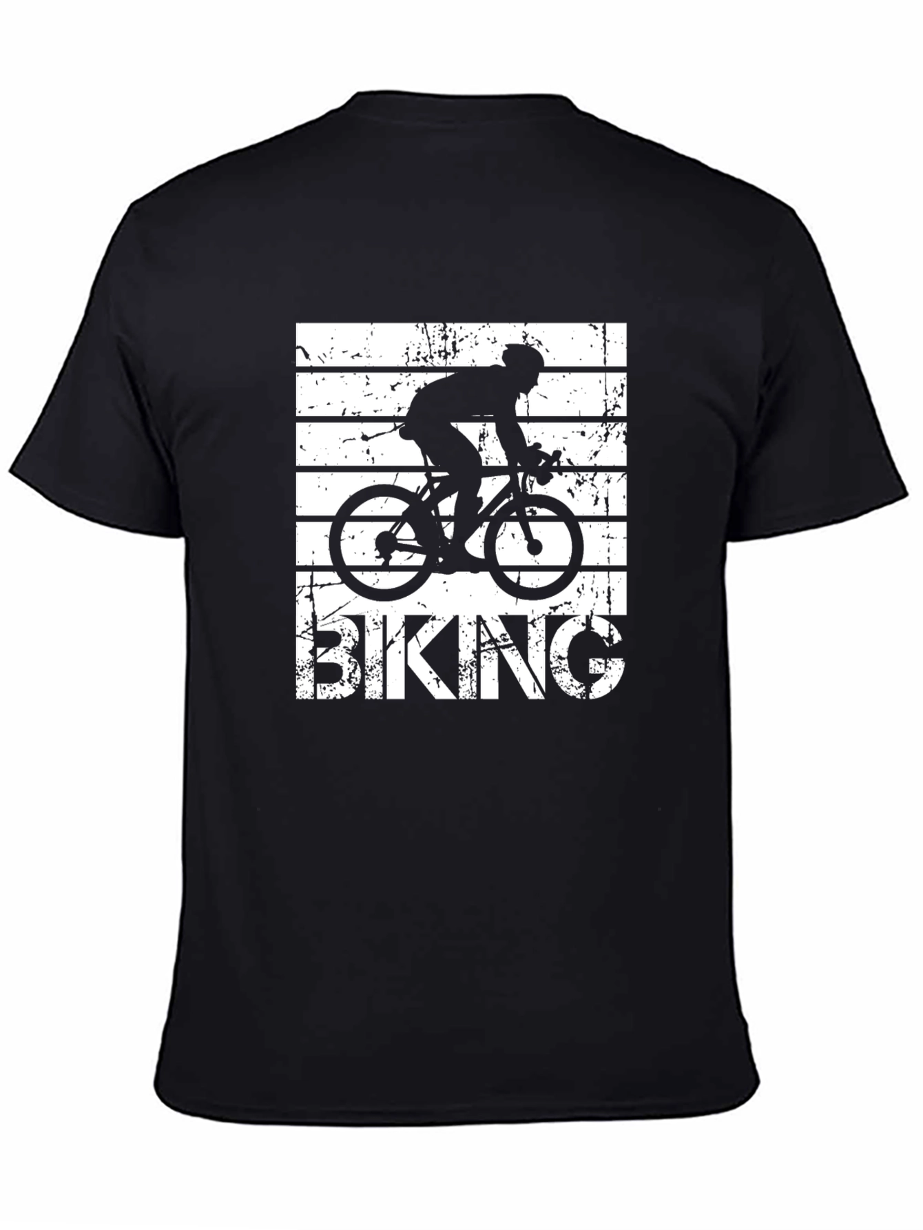 Biking Silhouette Graphic Tee - Cycling T-Shirt