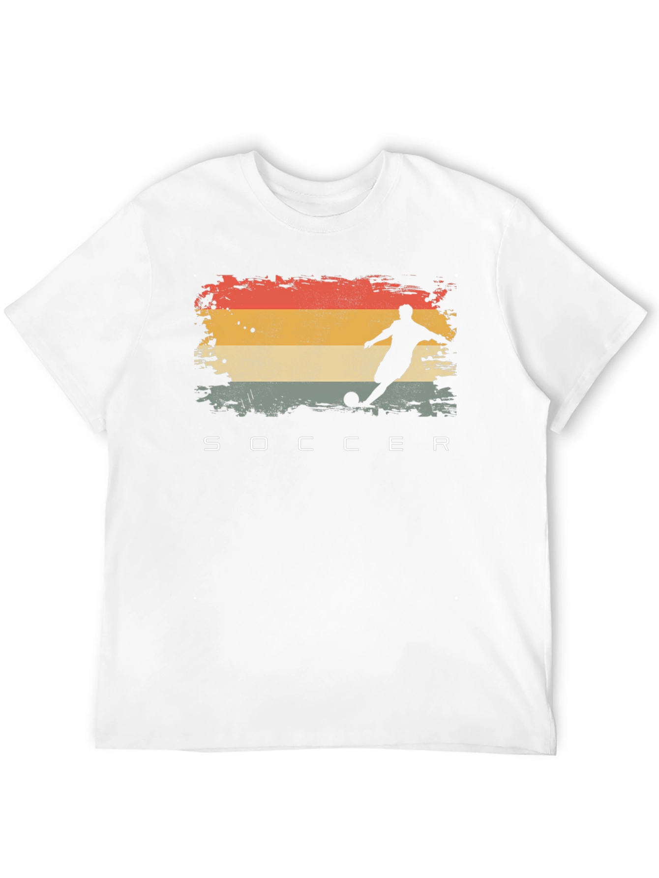 Retro Soccer Player Graphic T-Shirt