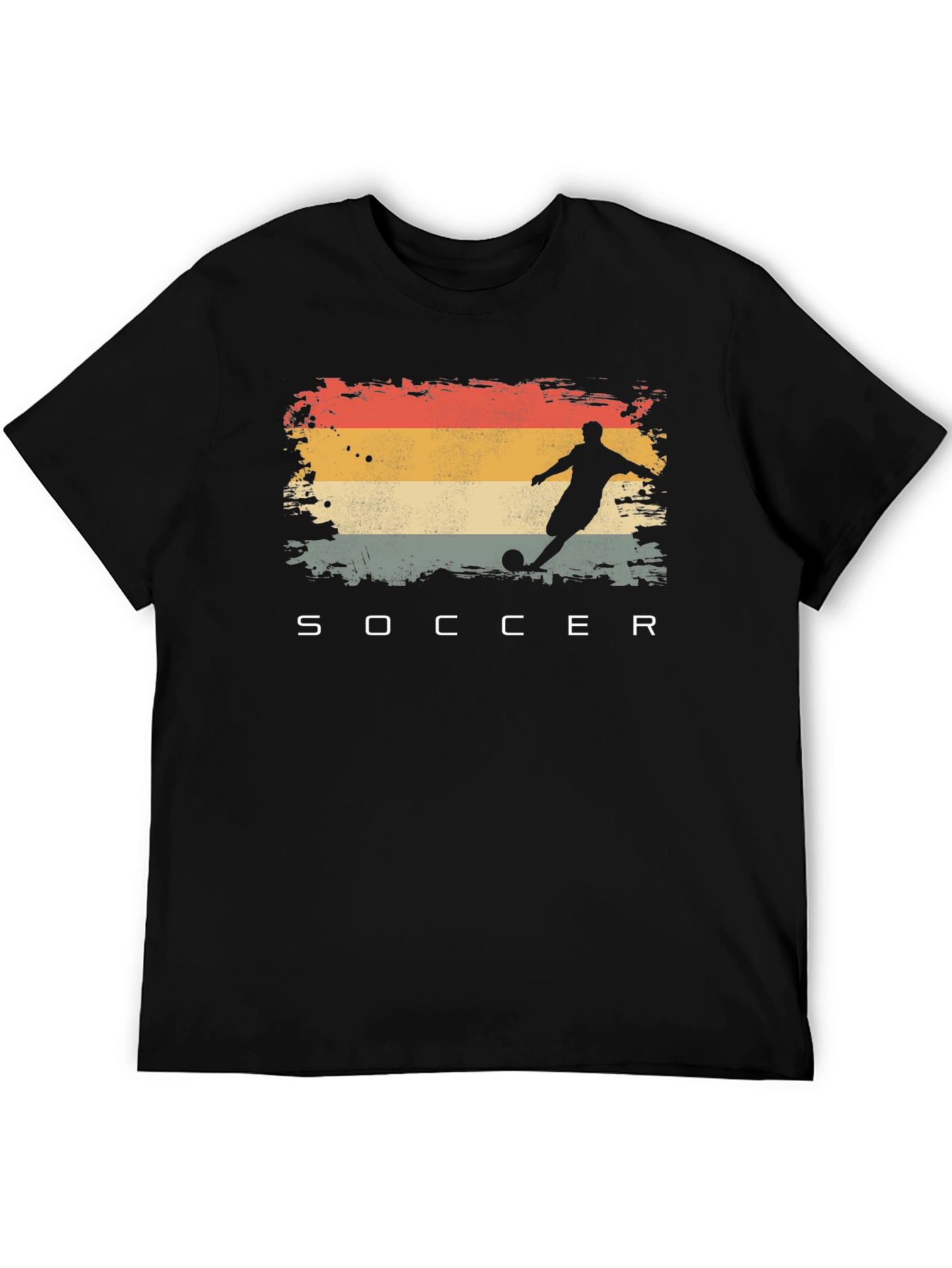 Retro Soccer Player Graphic T-Shirt