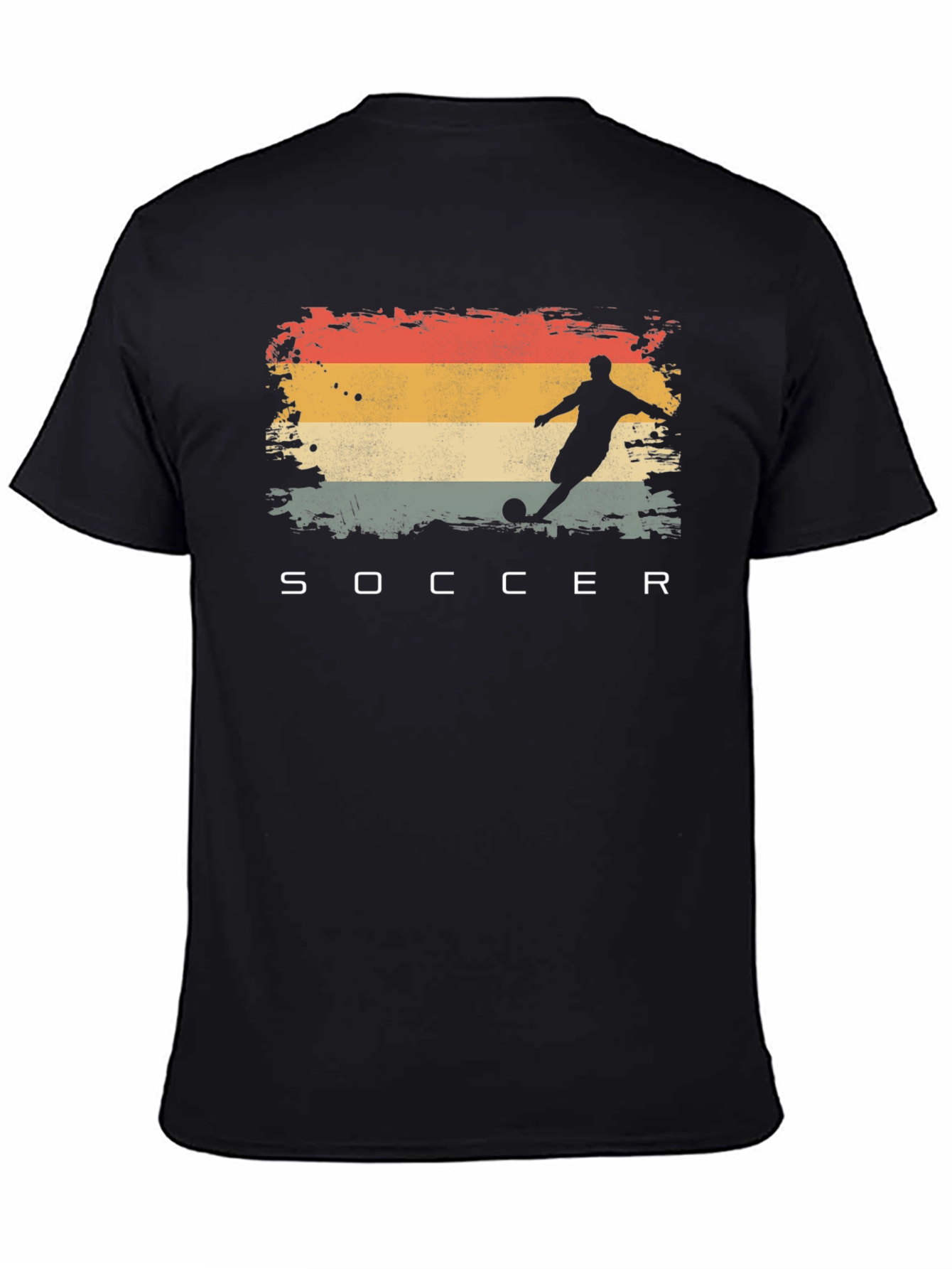 Retro Soccer Player Graphic T-Shirt