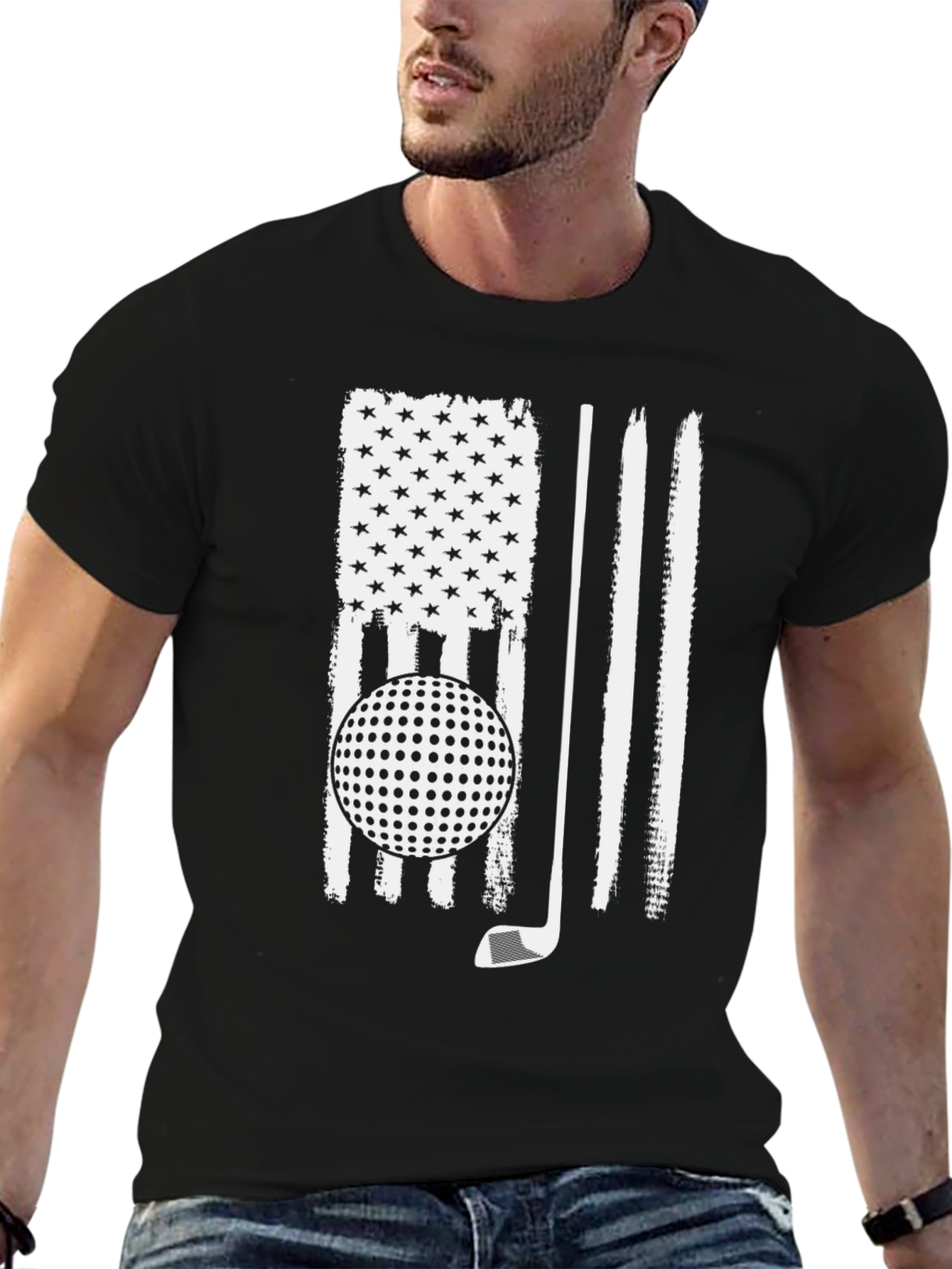 Golf USA Flag Graphic Tee