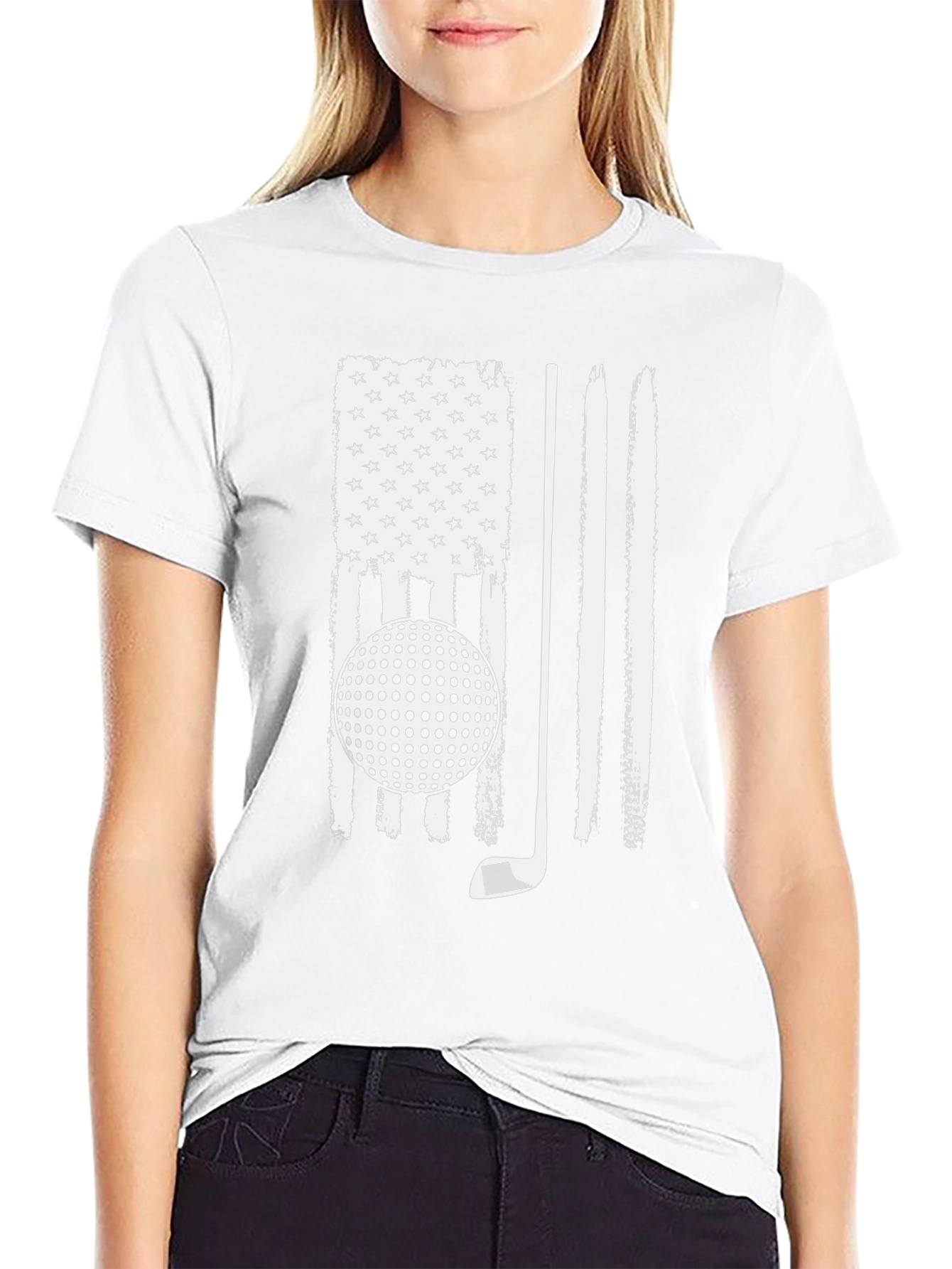 Golf USA Flag Graphic Tee