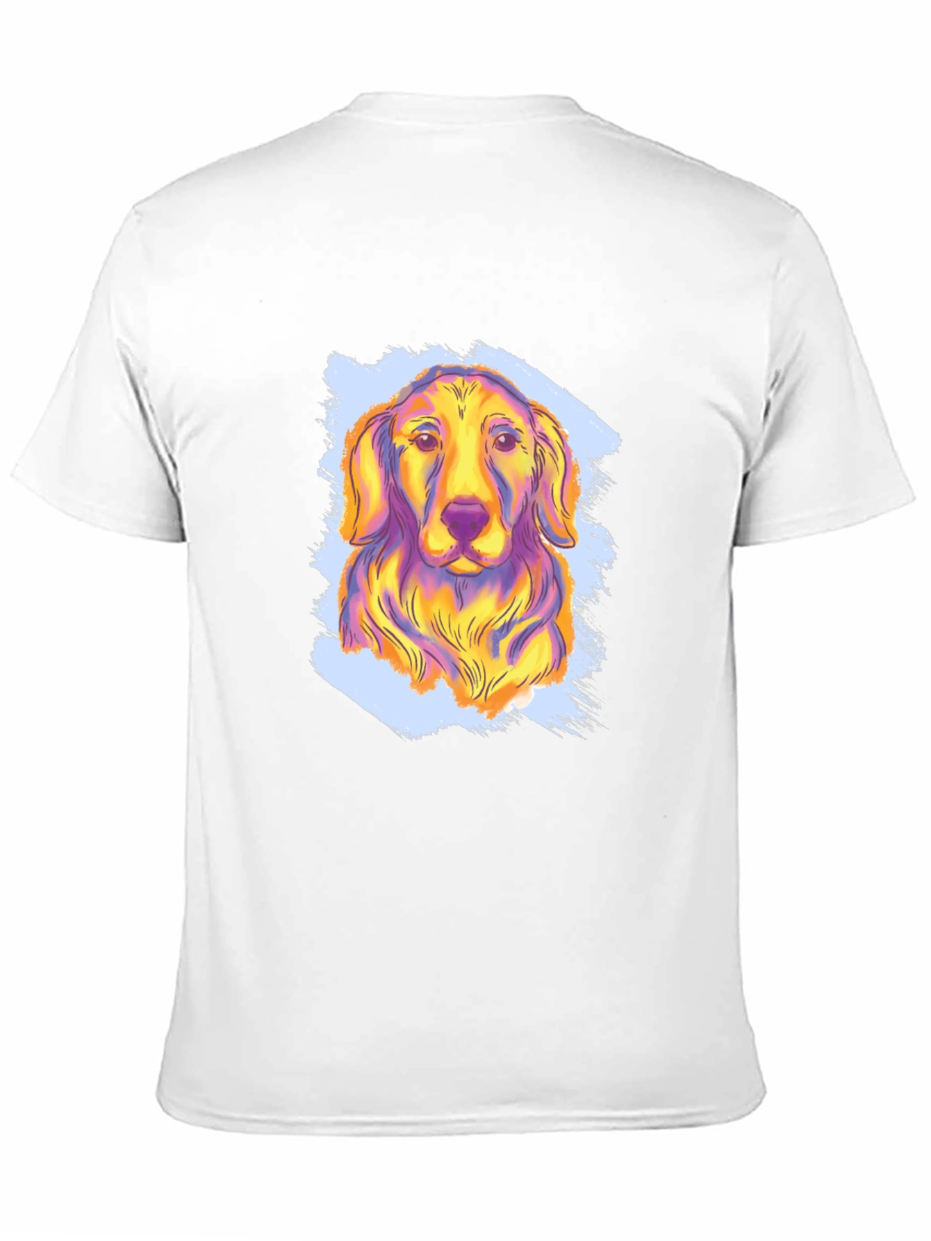 Vibrant Dog Graphic Tee - Soft Cotton Blend