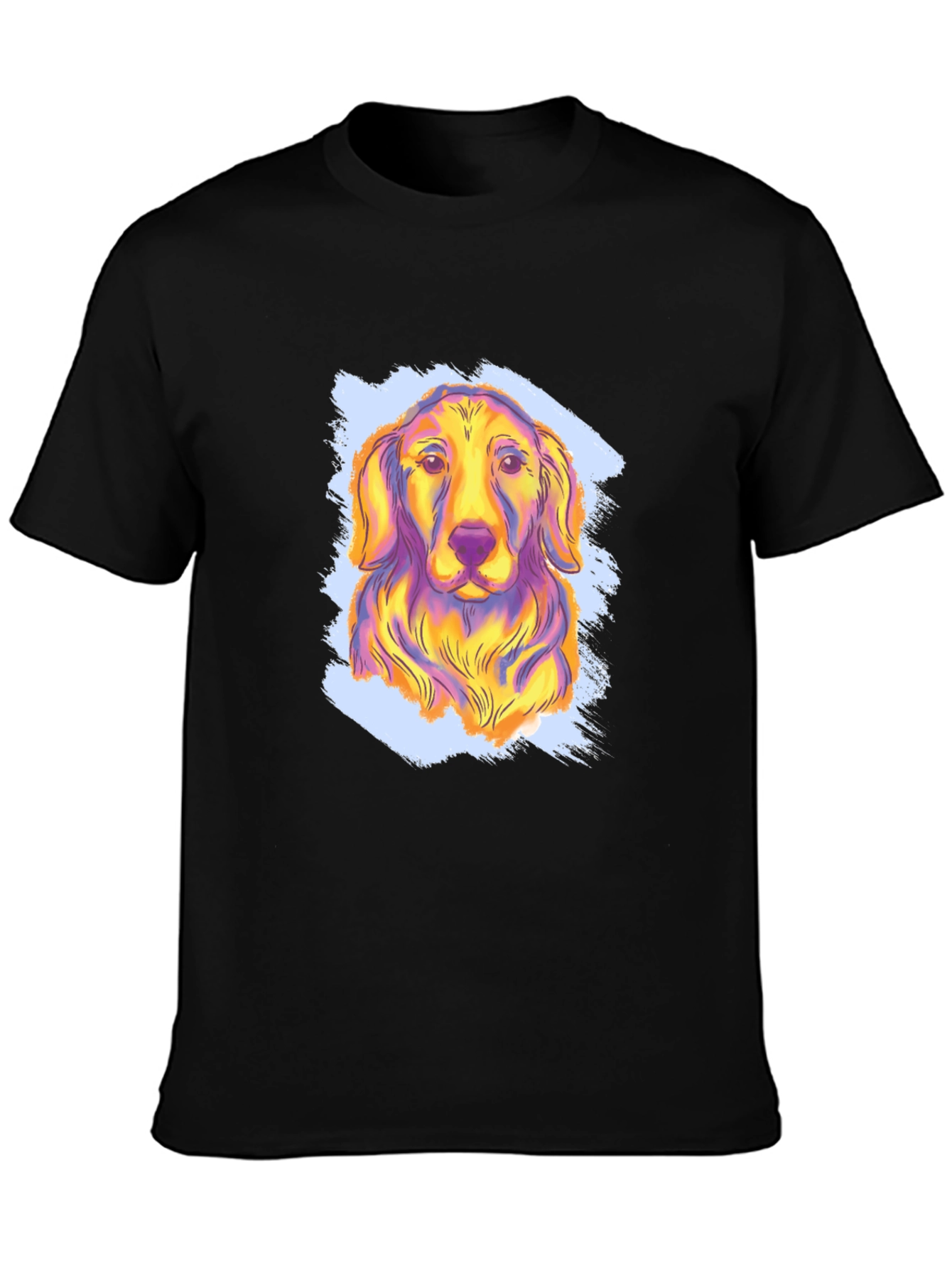 Vibrant Dog Graphic Tee - Soft Cotton Blend