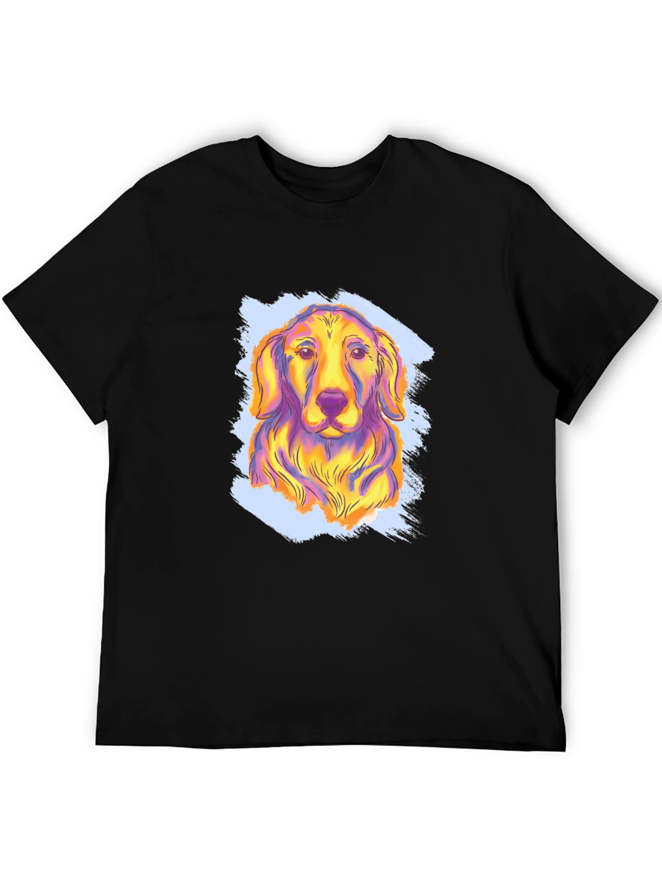 Vibrant Dog Graphic Tee - Soft Cotton Blend