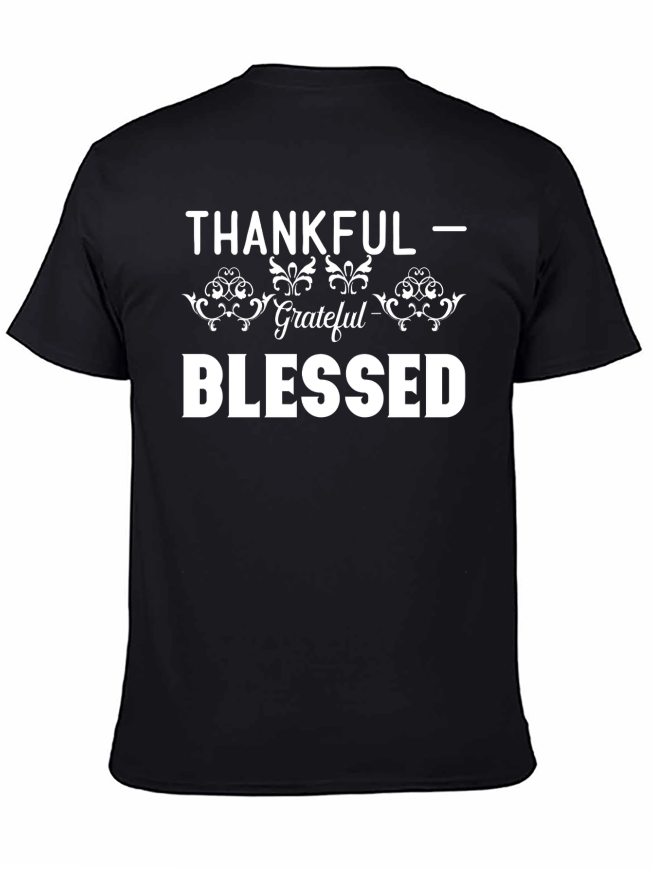 Thankful Grateful Blessed Graphic T-Shirt