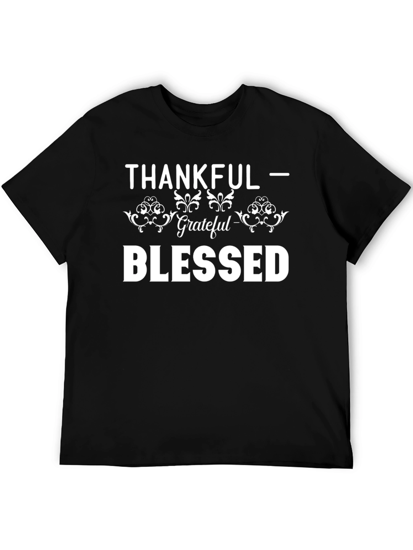 Thankful Grateful Blessed Graphic T-Shirt