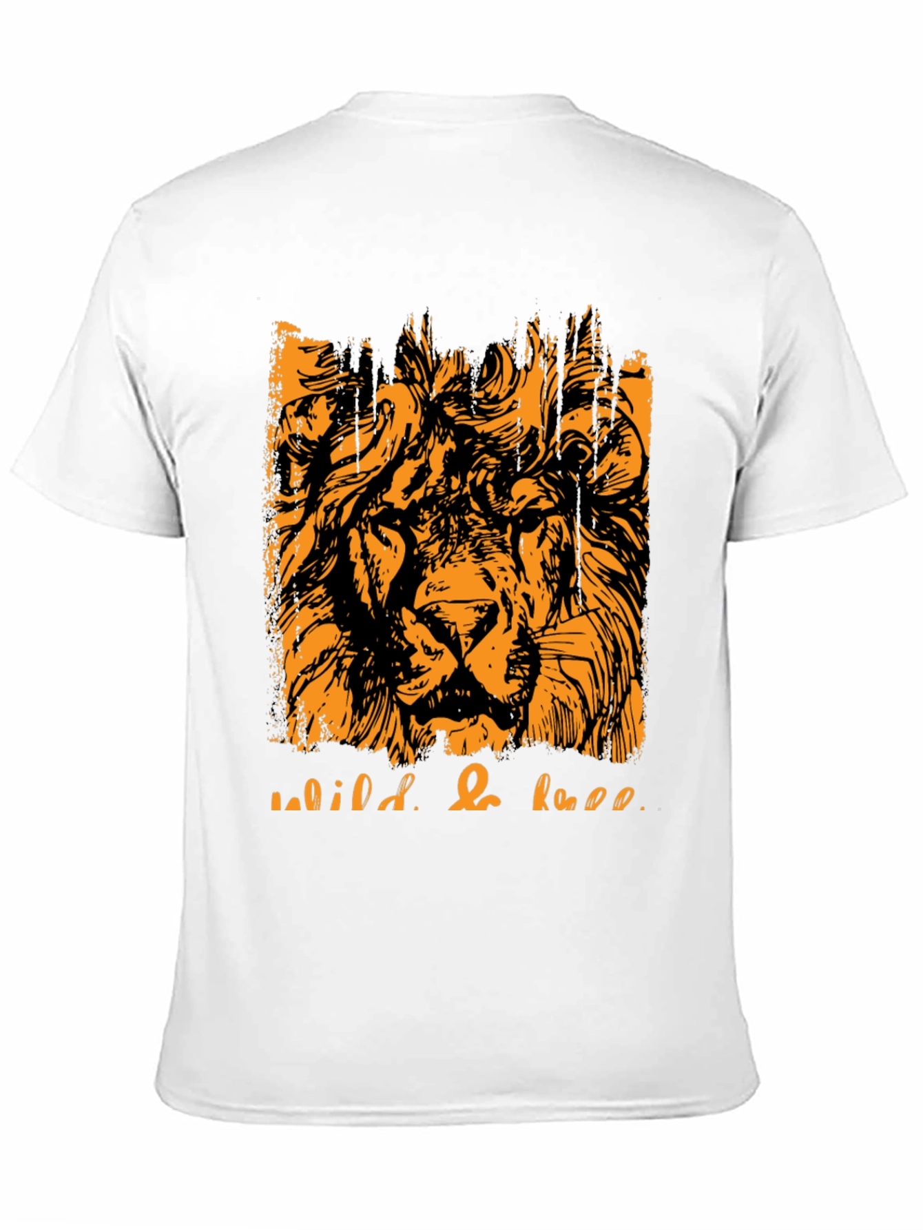 Wild & Free Lion Graphic Tee - Black