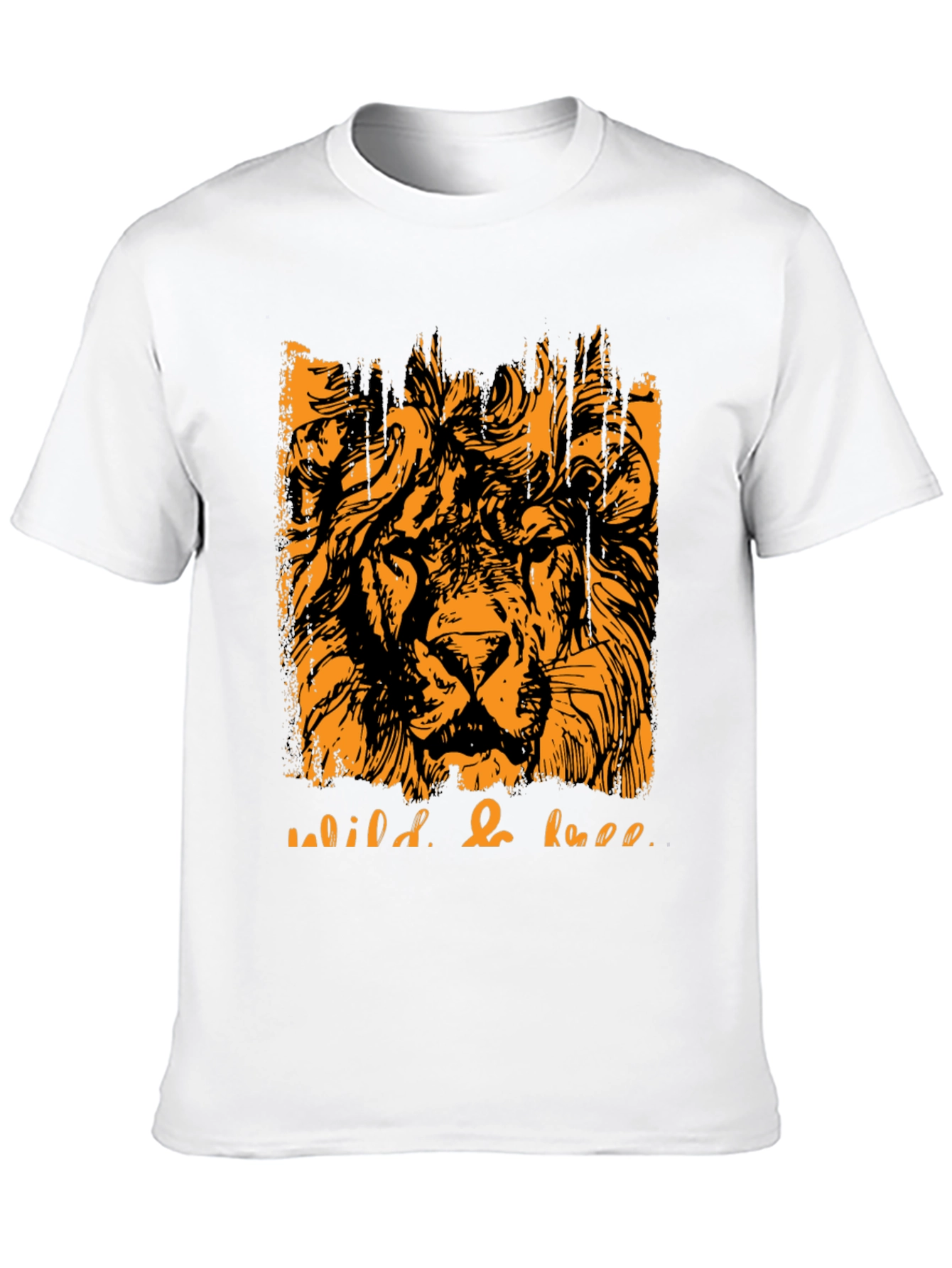 Wild & Free Lion Graphic Tee - Black