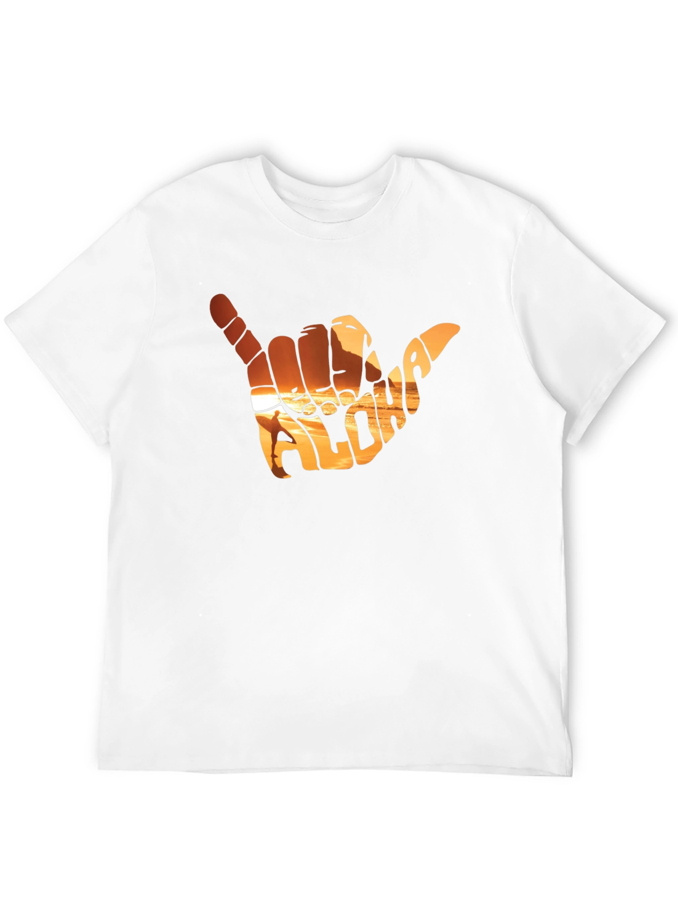 Aloha Shaka Hand T-Shirt - Sunset Graphic Tee