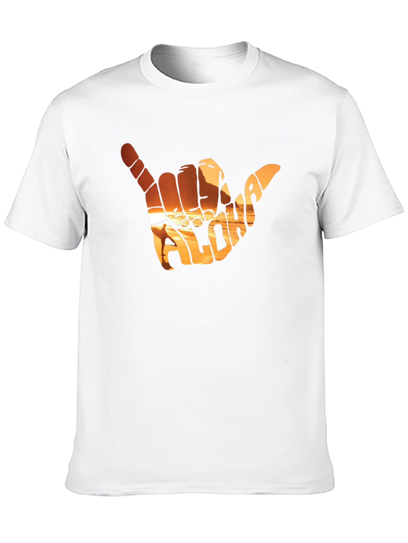 Aloha Shaka Hand T-Shirt - Sunset Graphic Tee