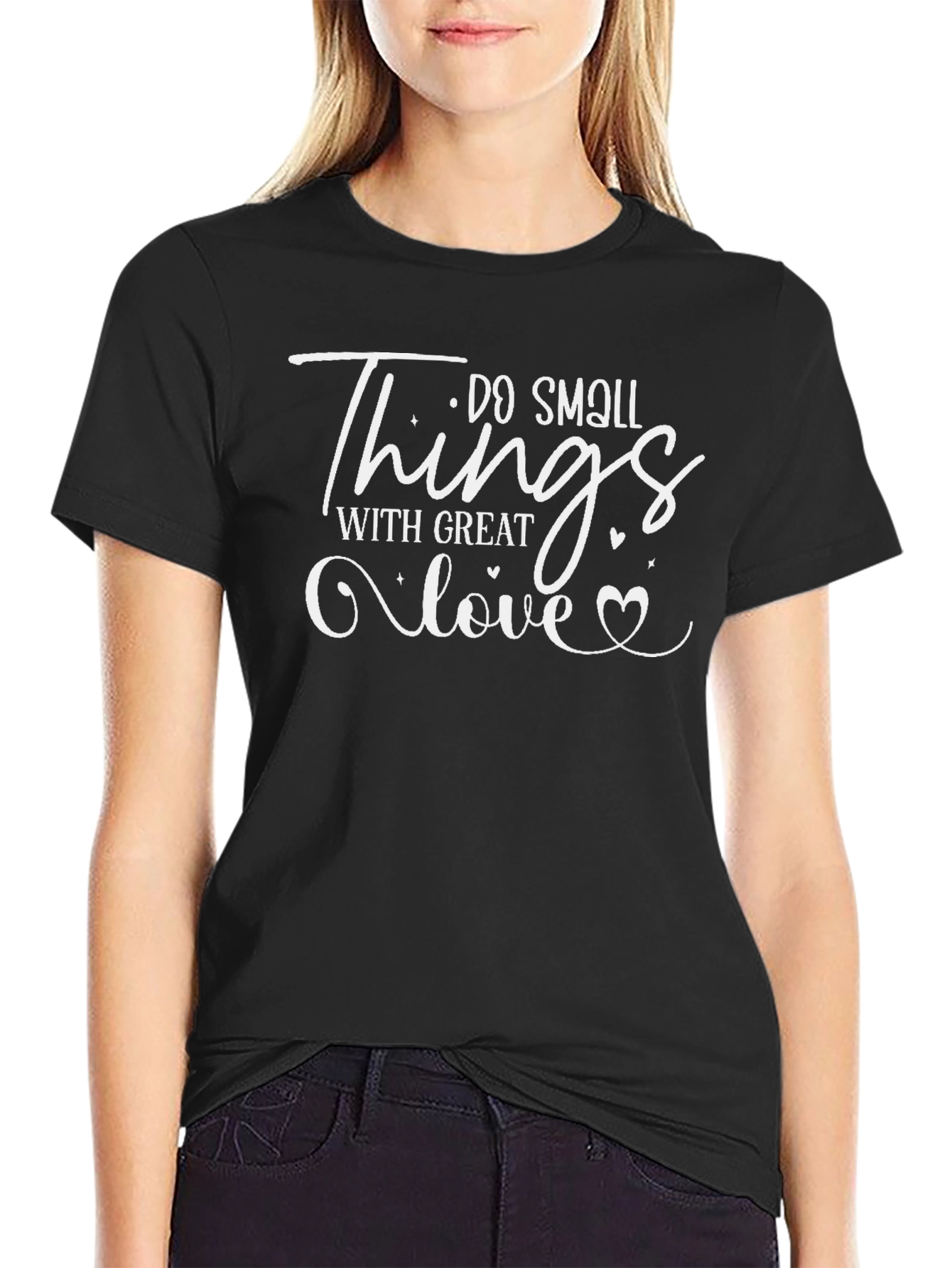 Do Small Things With Great Love Black Tee