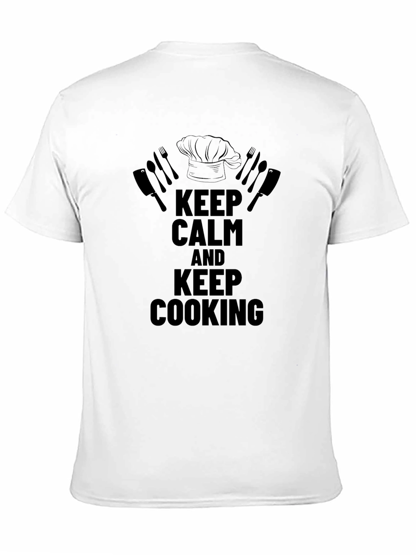 Keep Calm and Keep Cooking T-Shirt - Black