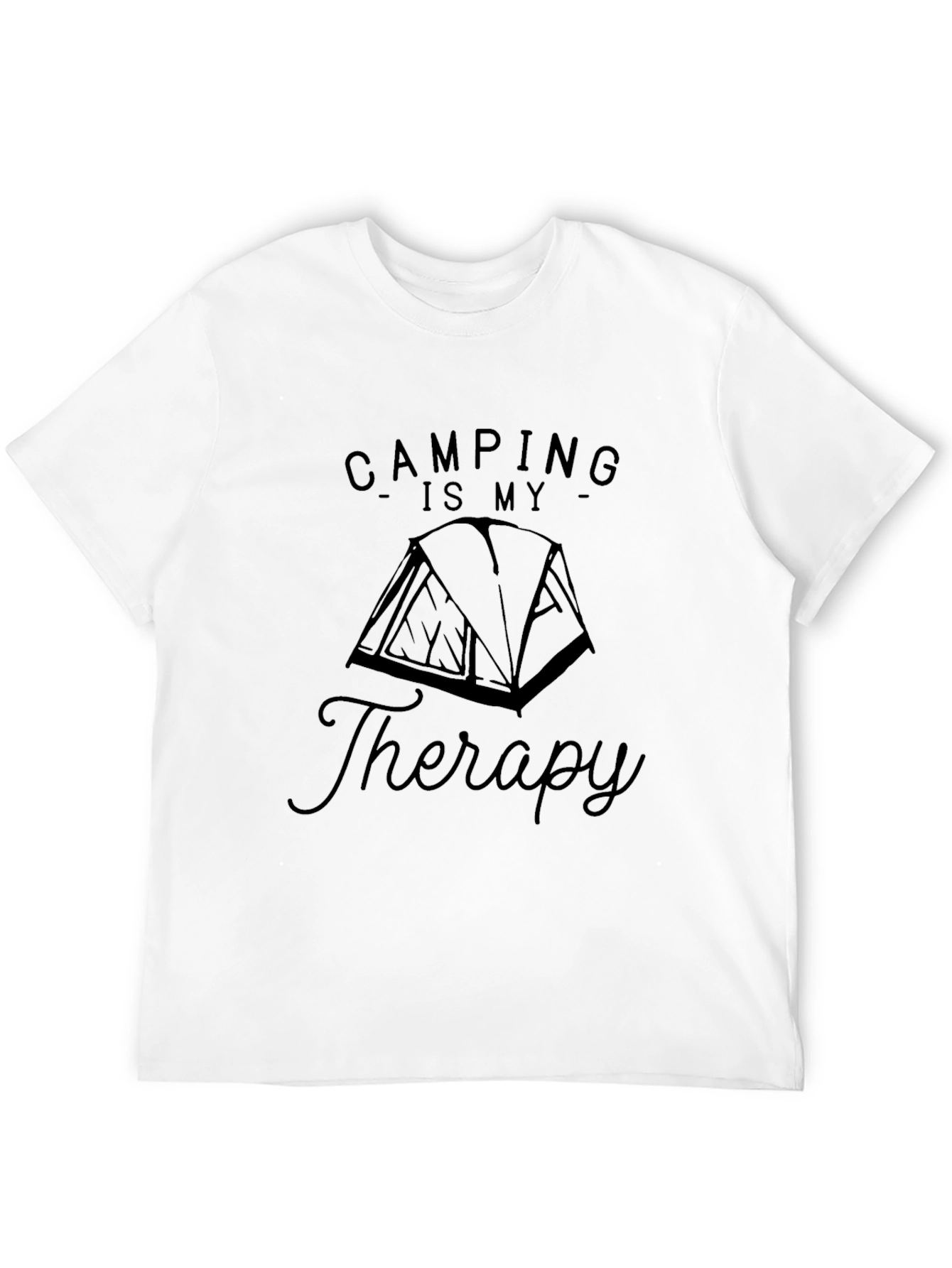 Camping is My Therapy T-Shirt - Relax Outdoors!