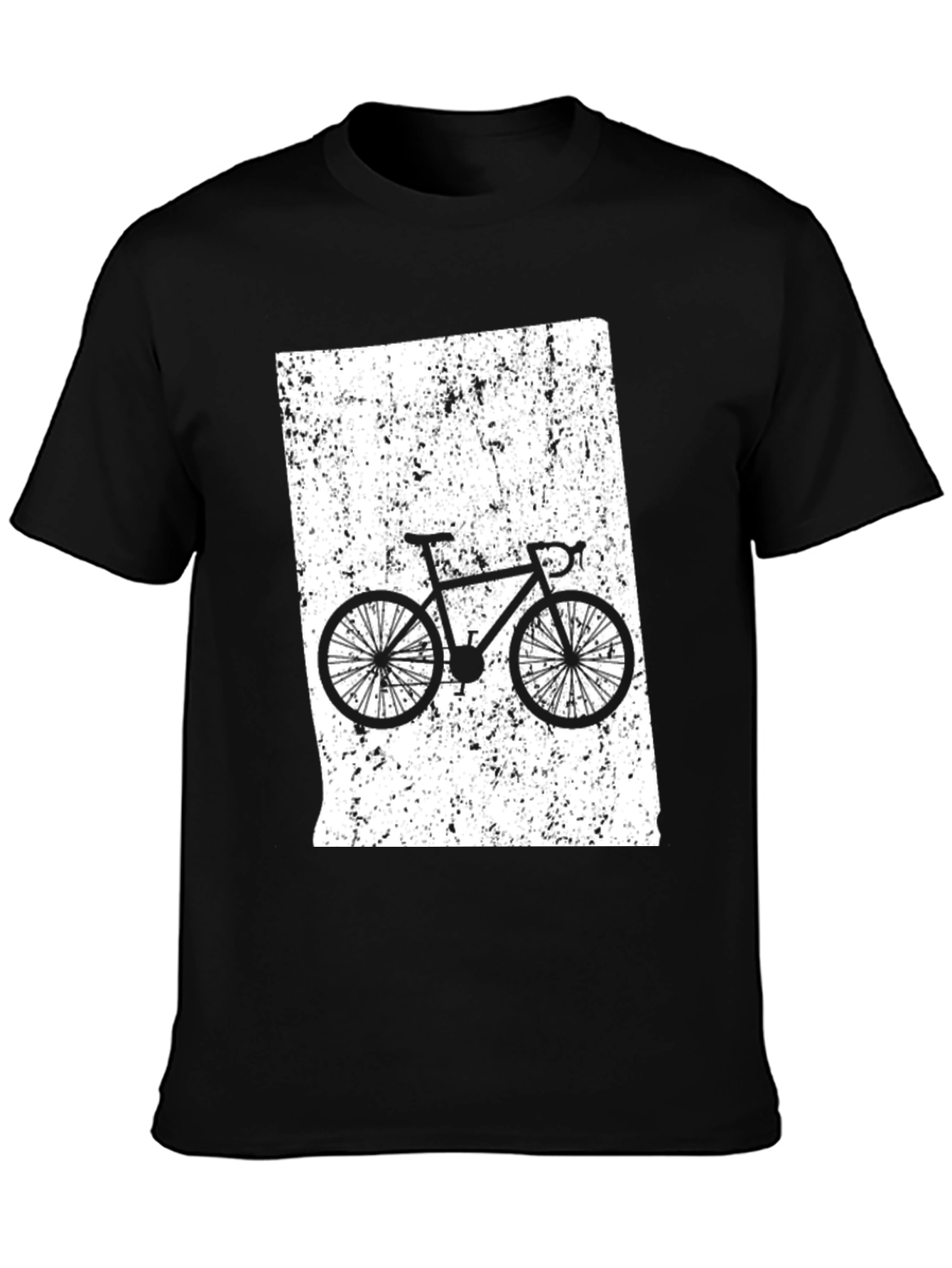 Cycling T-Shirt - Black - Bike Rider Design