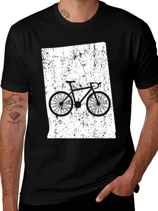 Cycling T-Shirt - Black - Bike Rider Design