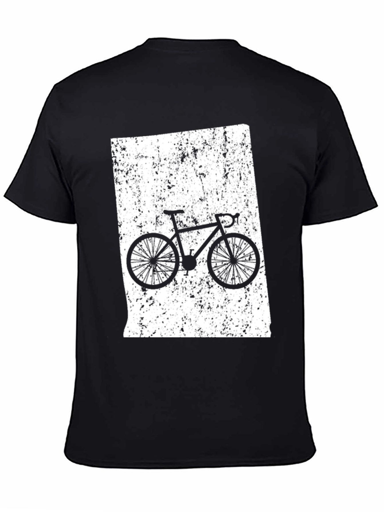 Cycling T-Shirt - Black - Bike Rider Design