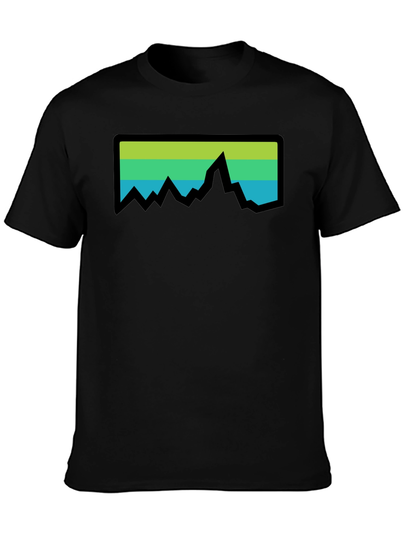 Mountain Range Graphic Tee - Black