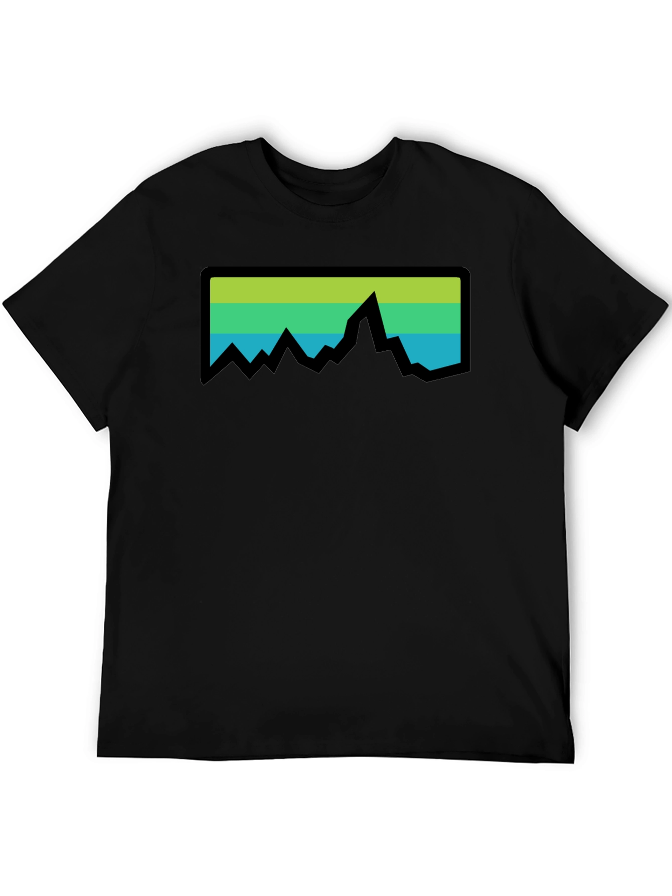 Mountain Range Graphic Tee - Black