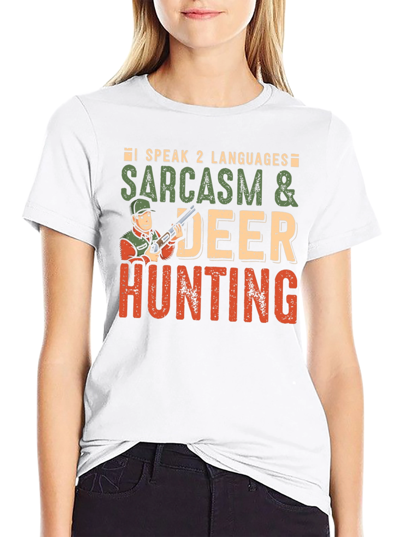 Sarcasm & Deer Hunting Graphic T-Shirt