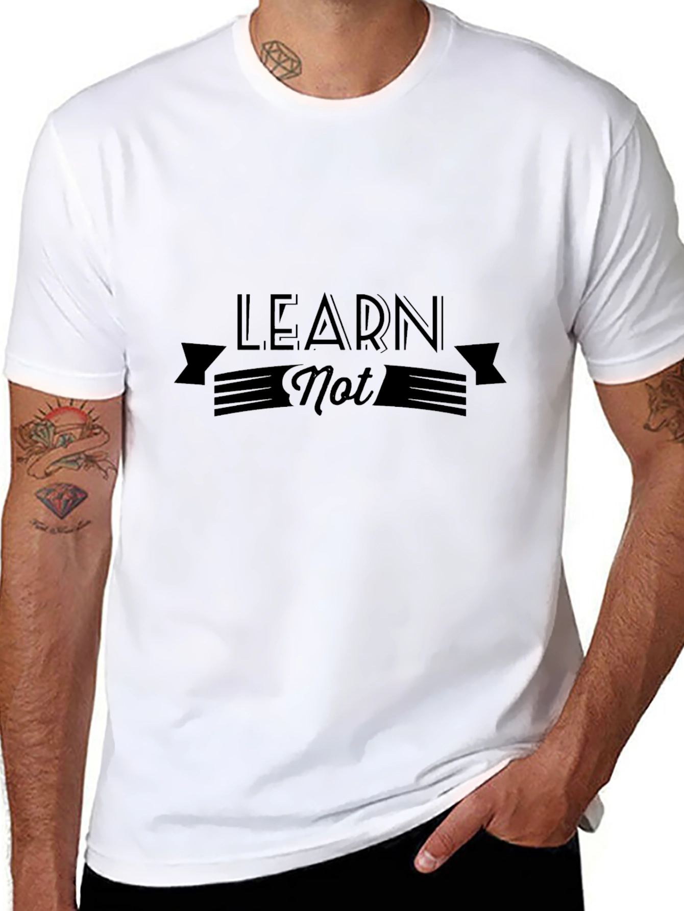 Learn Not Black T-Shirt - Funny Slogan Tee