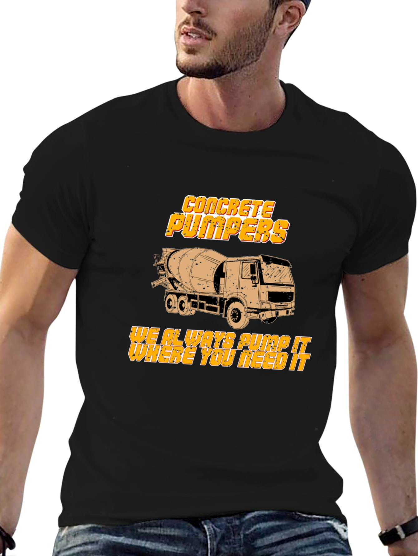 Concrete Pumpers T-Shirt - Heavy Duty Construction Apparel