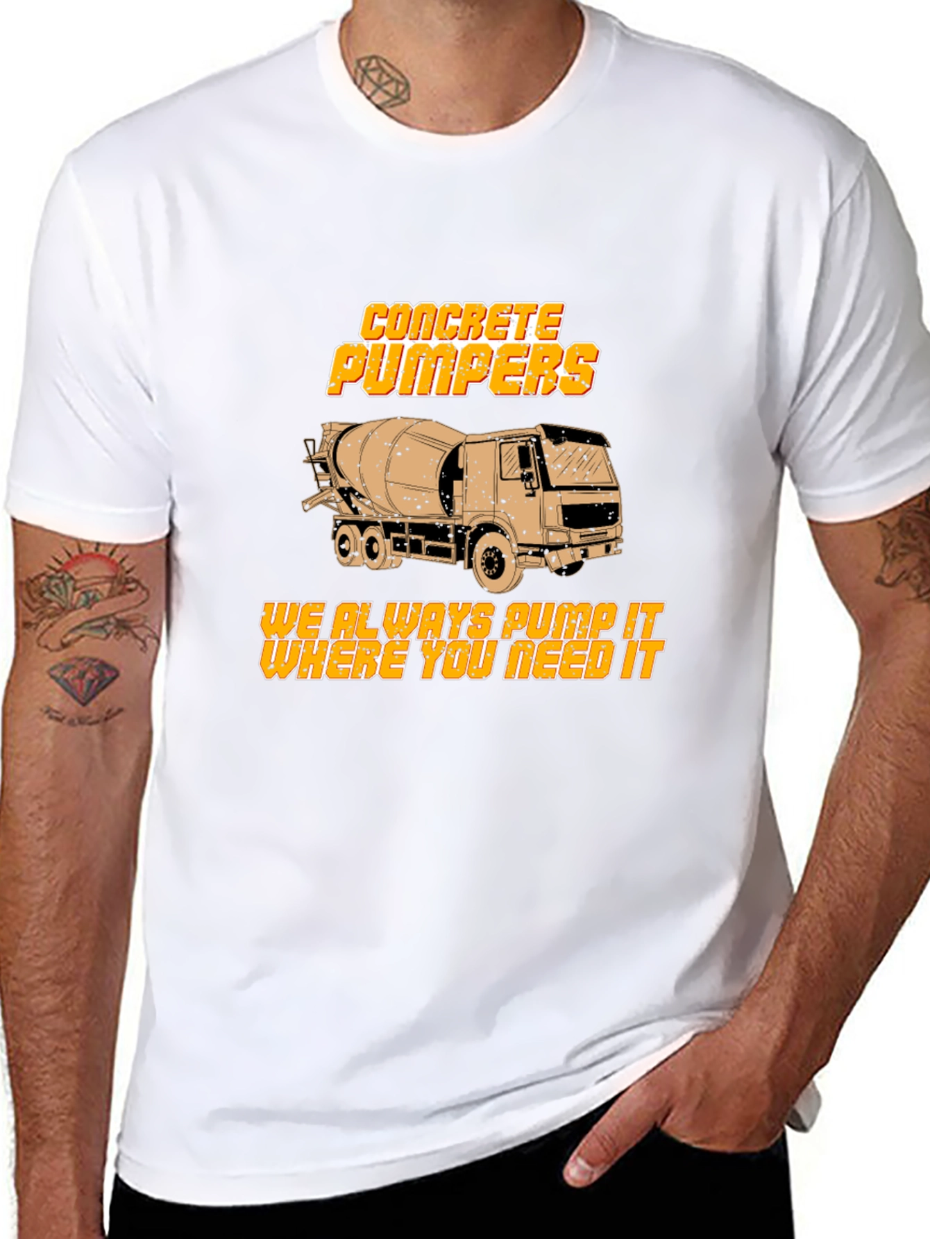 Concrete Pumpers T-Shirt - Heavy Duty Construction Apparel