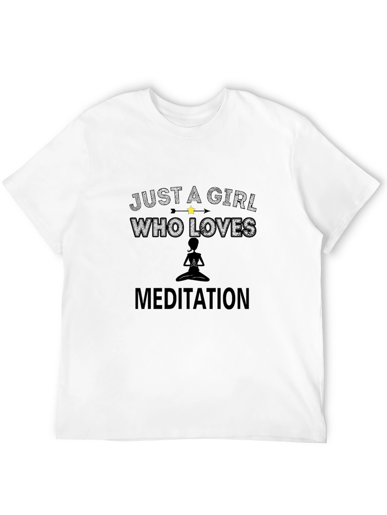 Girl Who Loves Meditation T-Shirt - Zen Gift