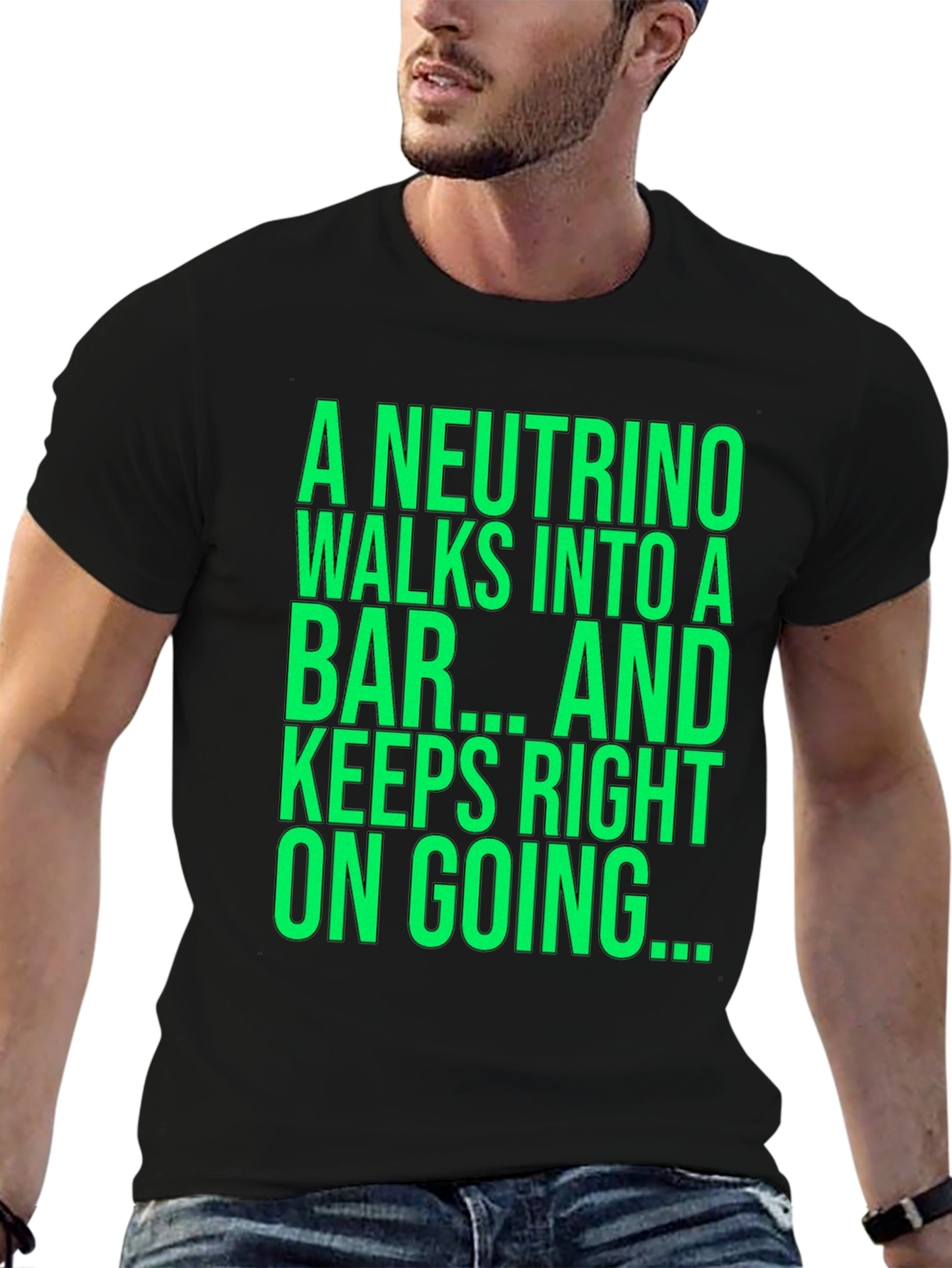 Neutrino Physics Joke T-Shirt - Funny Science Tee