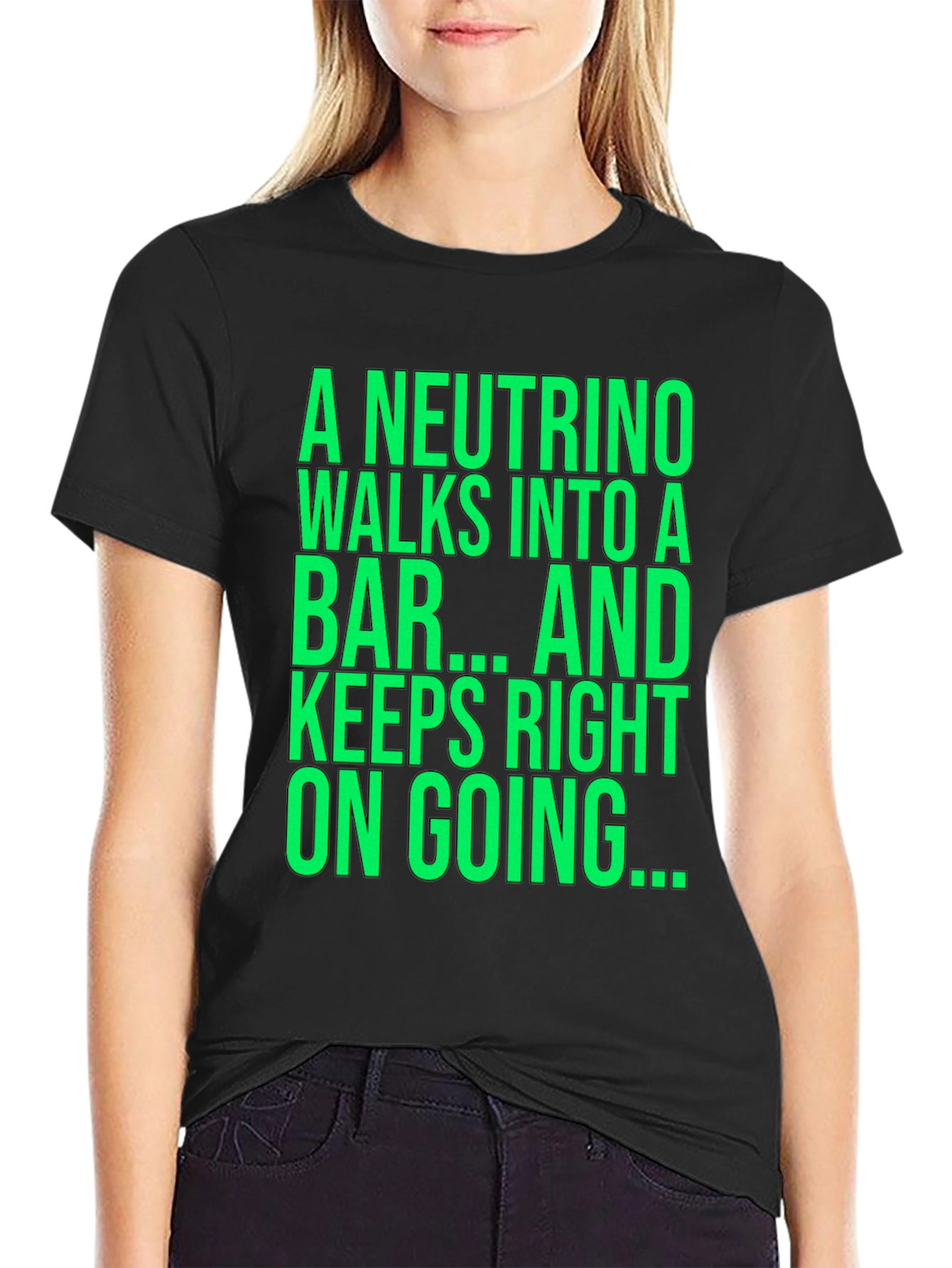 Neutrino Physics Joke T-Shirt - Funny Science Tee