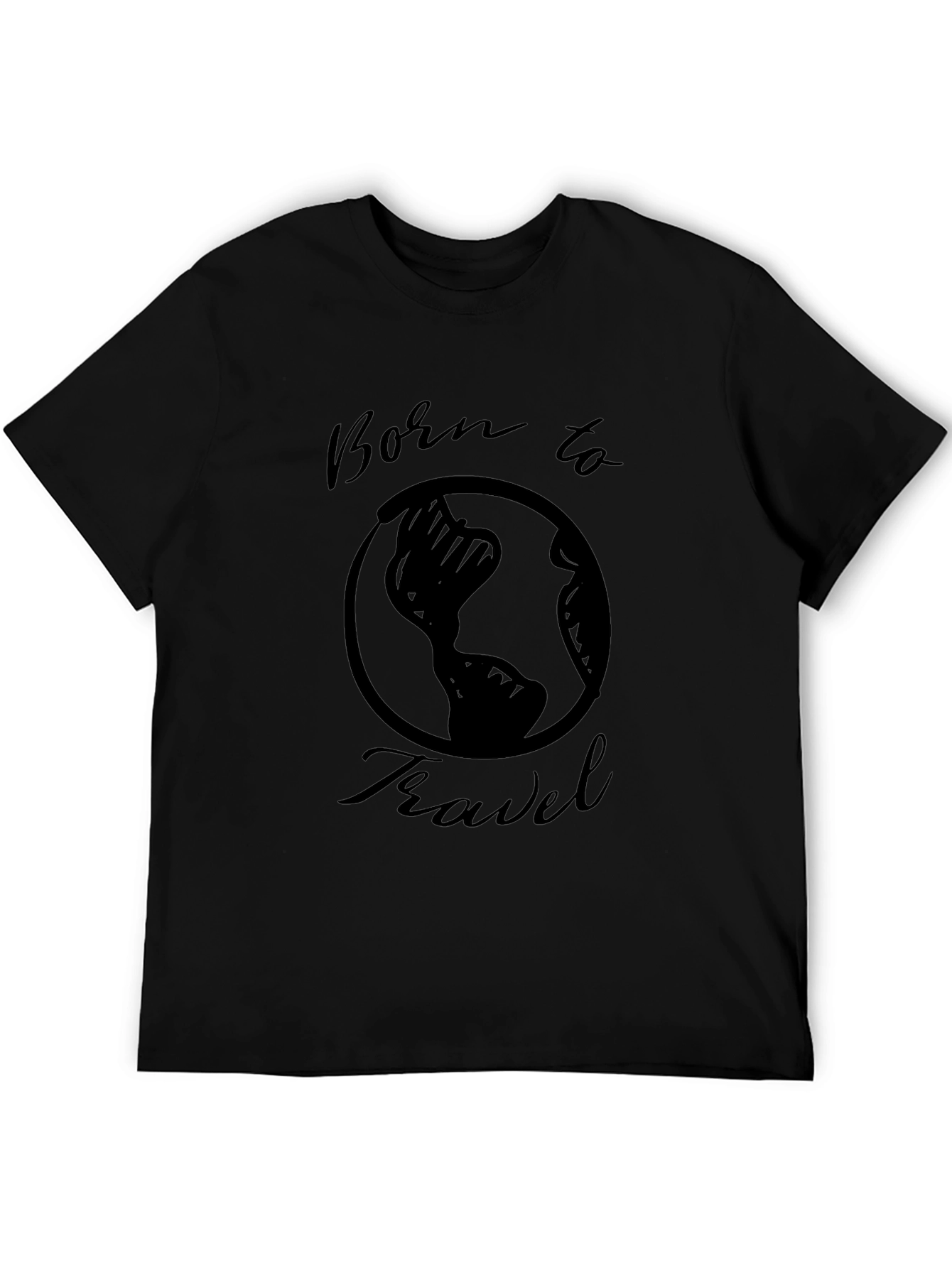 Born to Travel Graphic Tee - Black