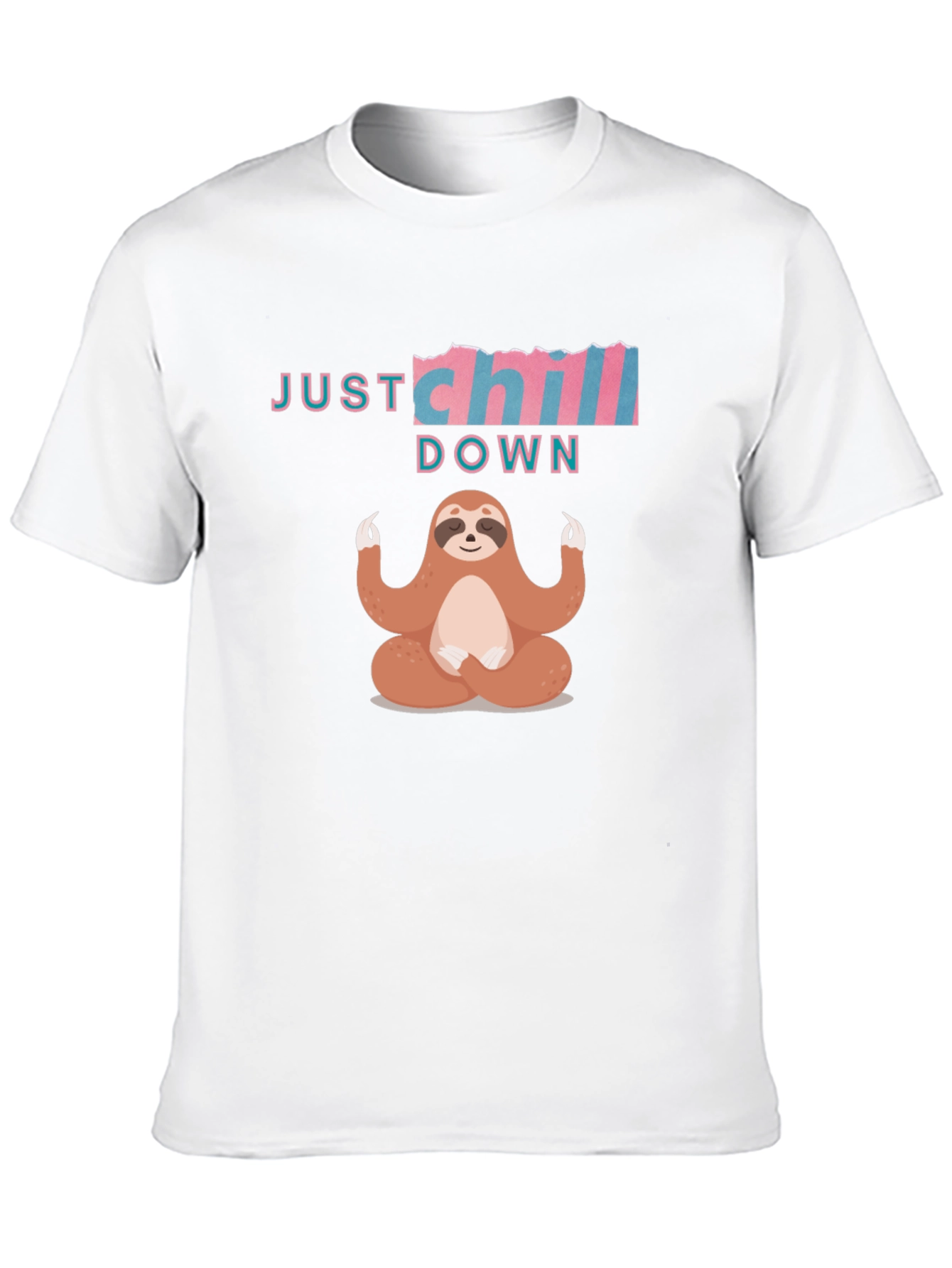 Just Chill Down Sloth T-Shirt - Relax & Meditate