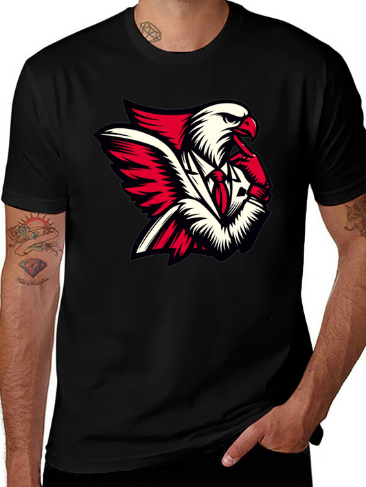 Eagle Suit Graphic Black T-Shirt