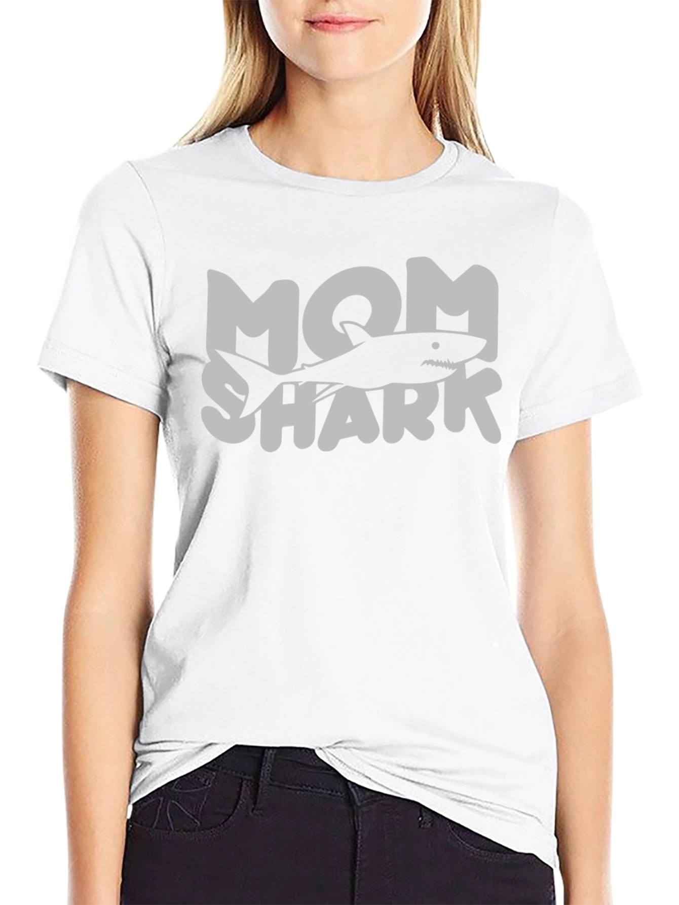 Mom Shark T-Shirt - Cute Family Matching Tee