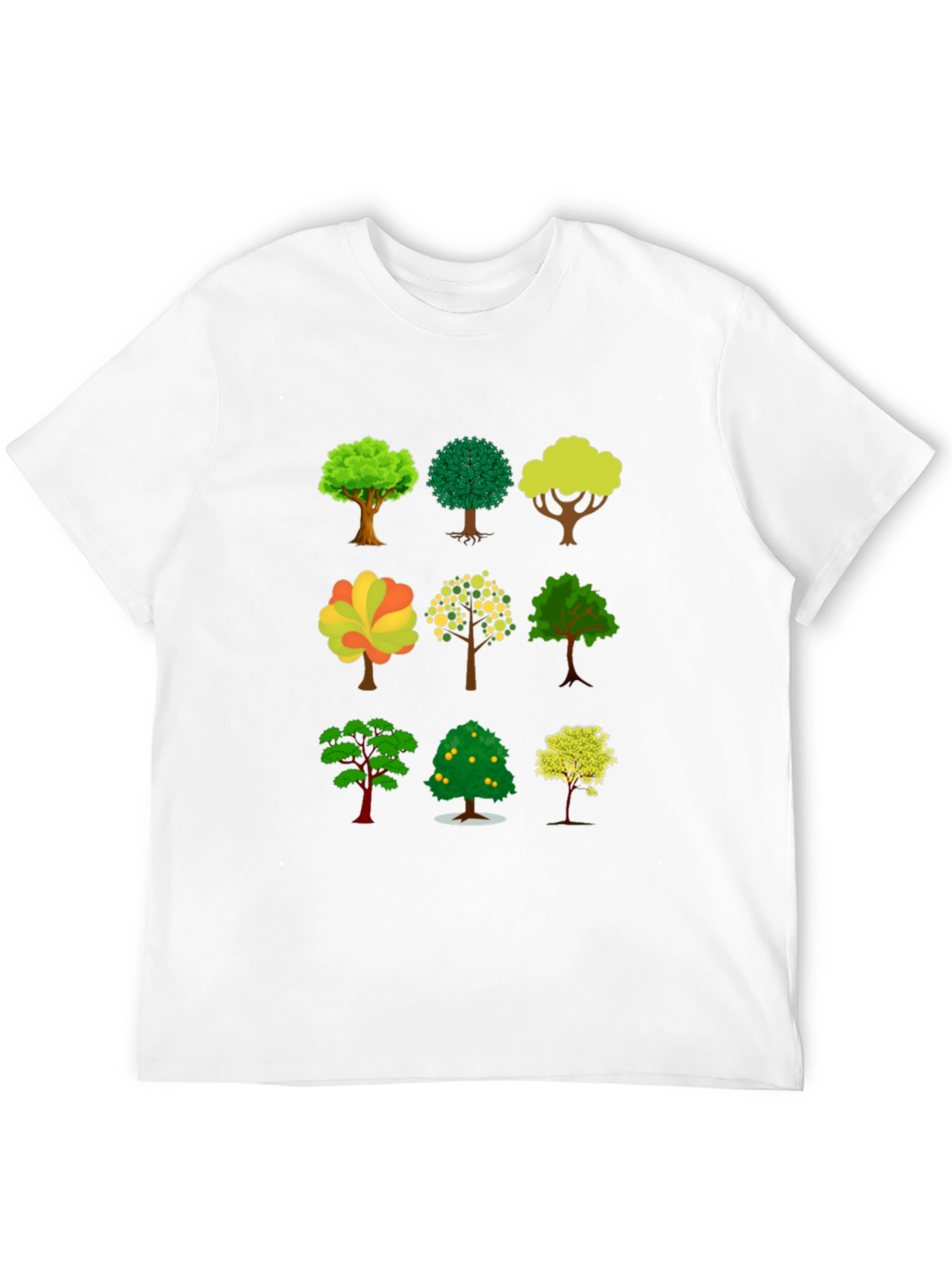 Tree Print Black T-Shirt