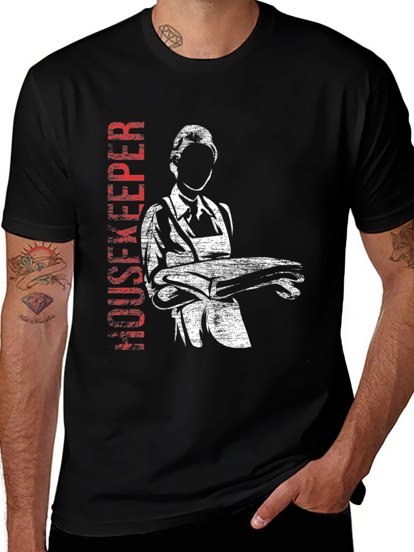 Housekeeper Graphic Tee - Classic Black T-Shirt