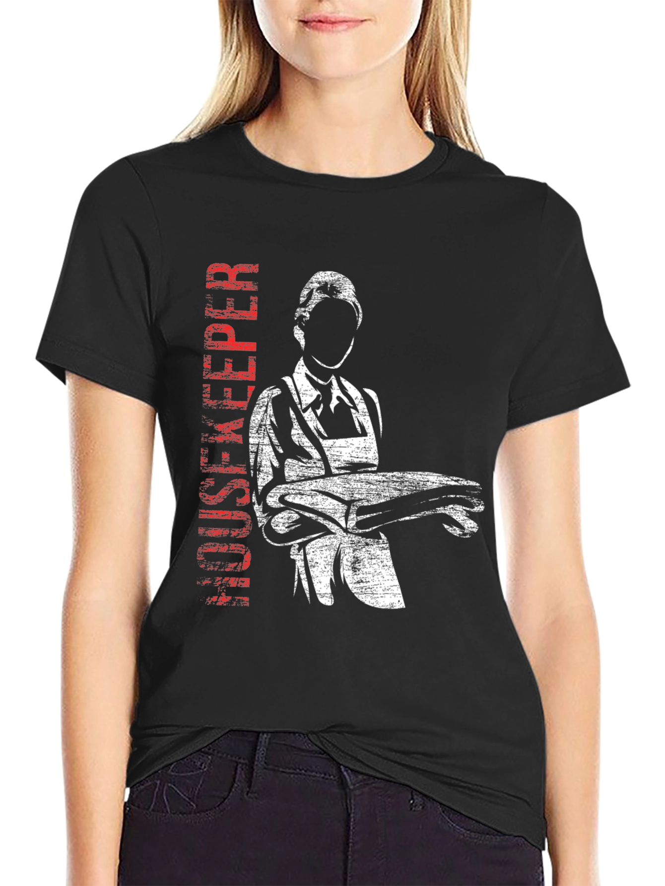 Housekeeper Graphic Tee - Classic Black T-Shirt