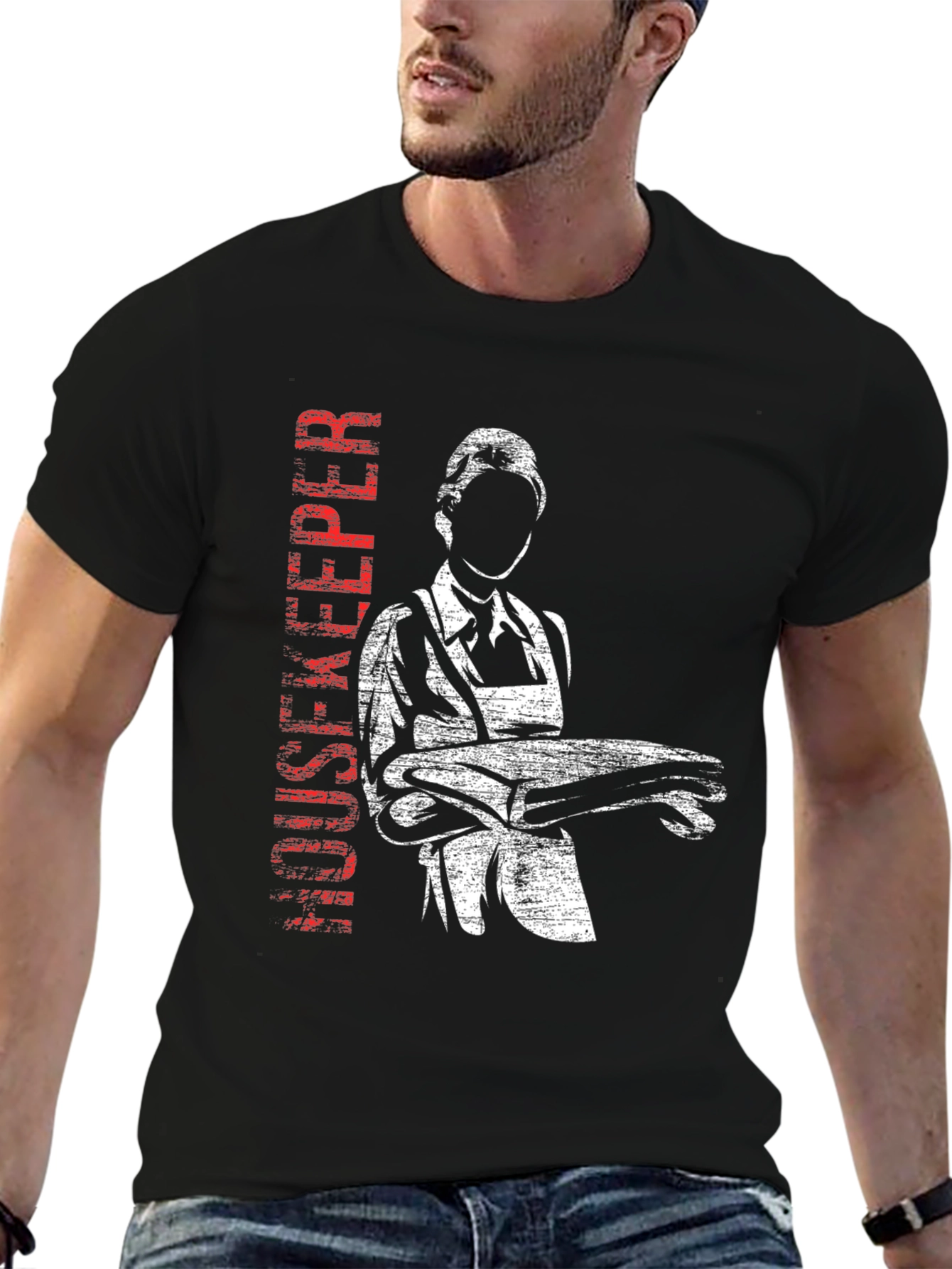Housekeeper Graphic Tee - Classic Black T-Shirt