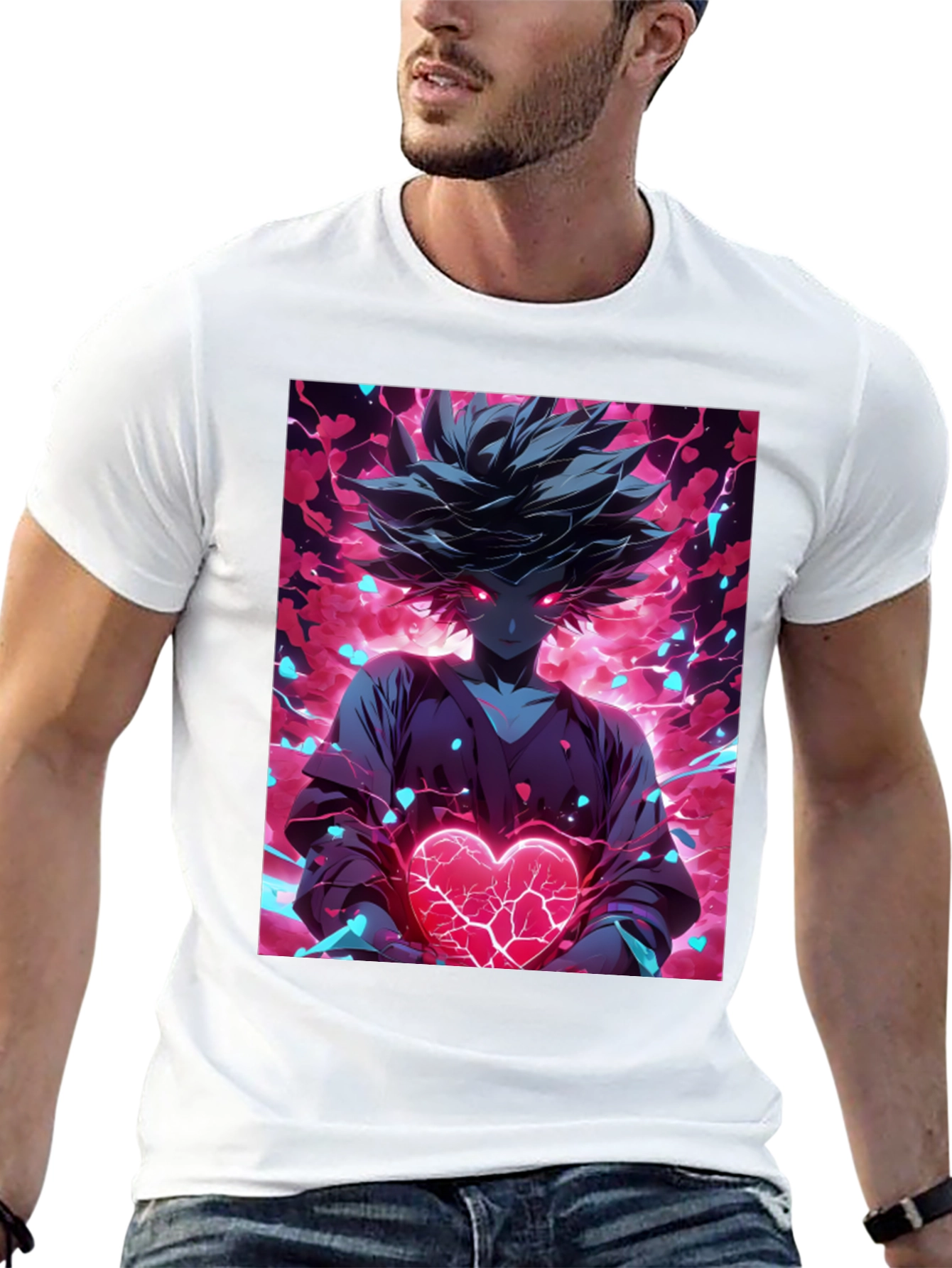 Anime Heart T-Shirt - Graphic Tee