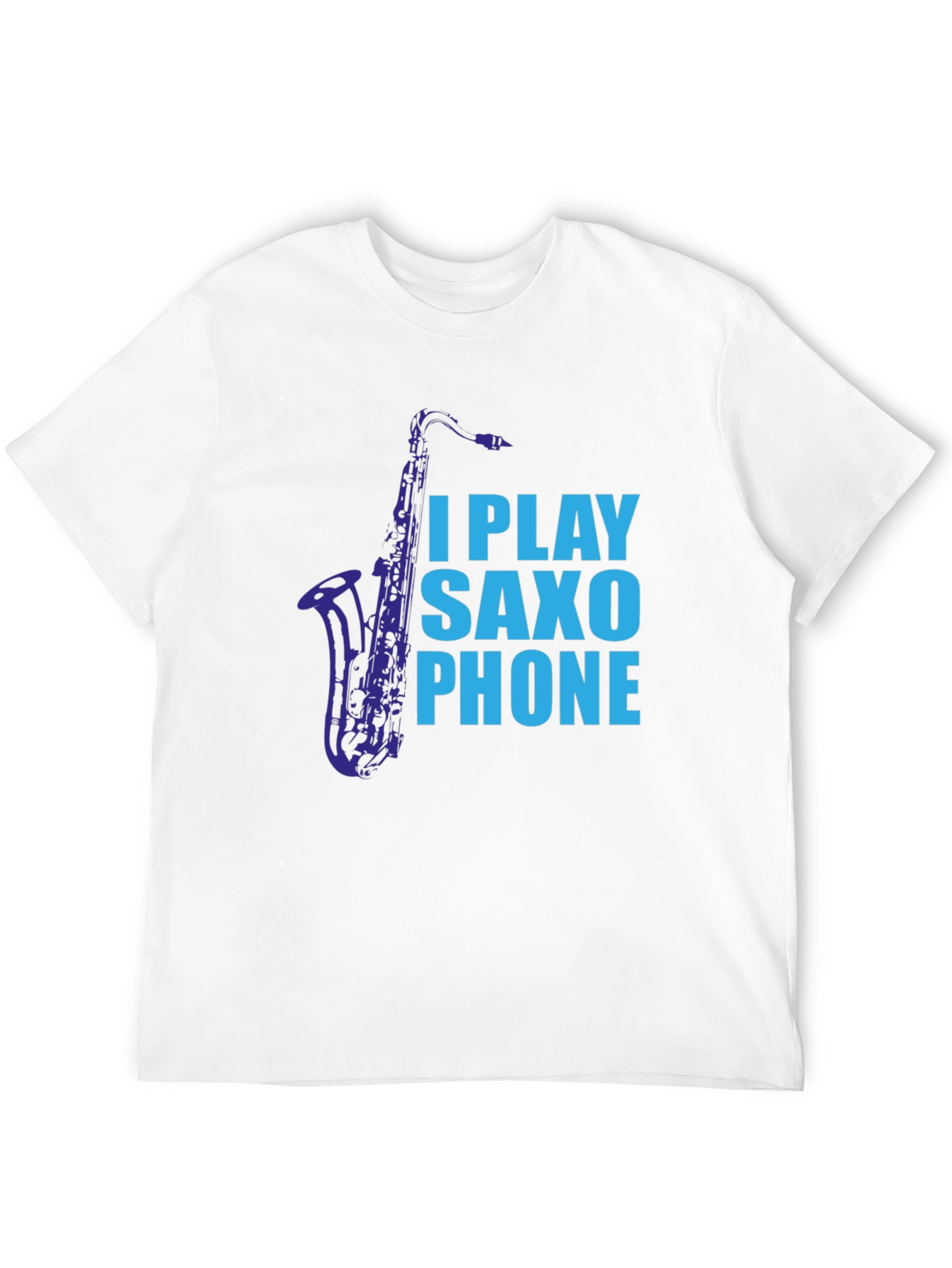 I Play Saxophone Black Graphic Tee