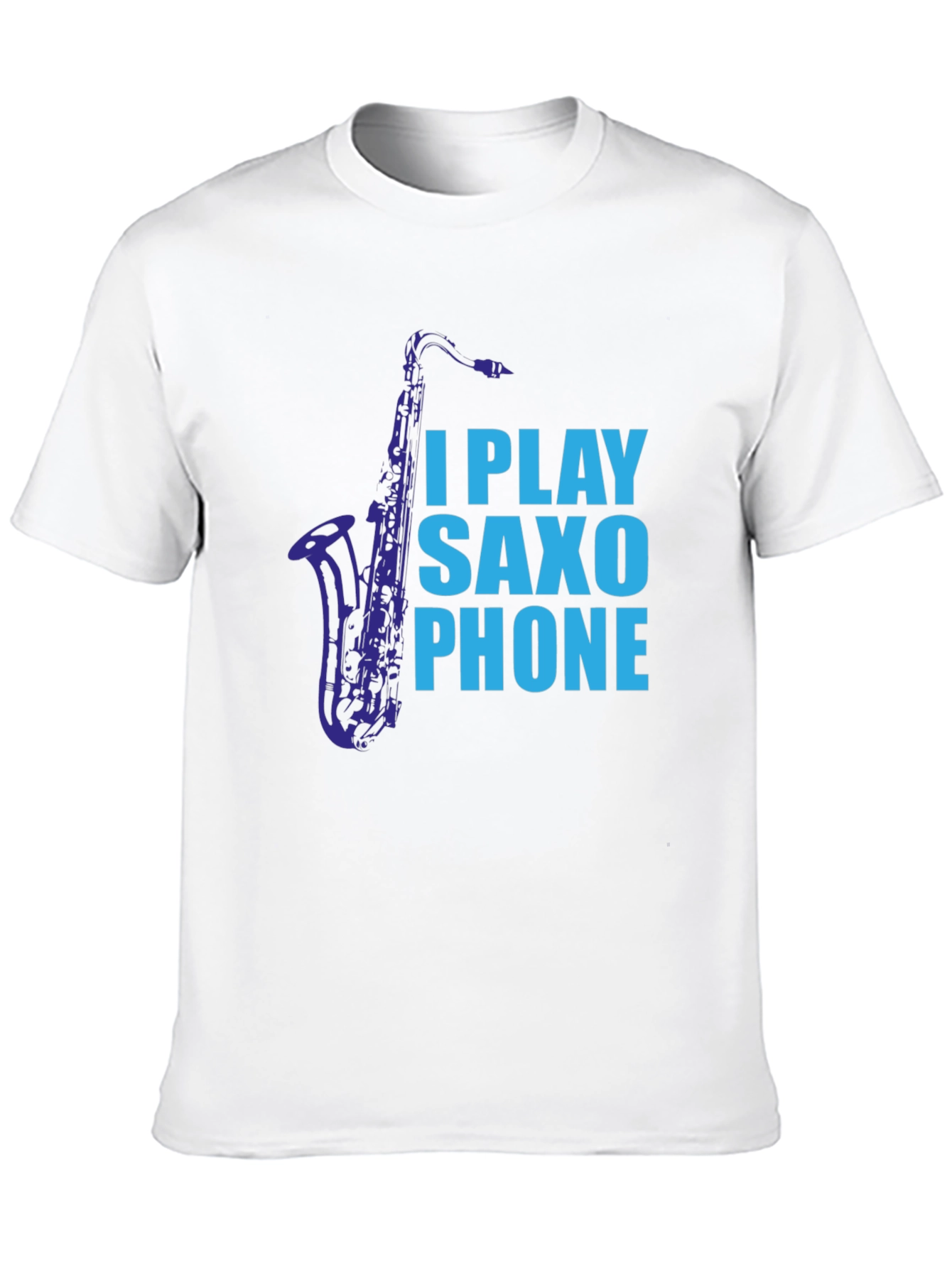 I Play Saxophone Black Graphic Tee