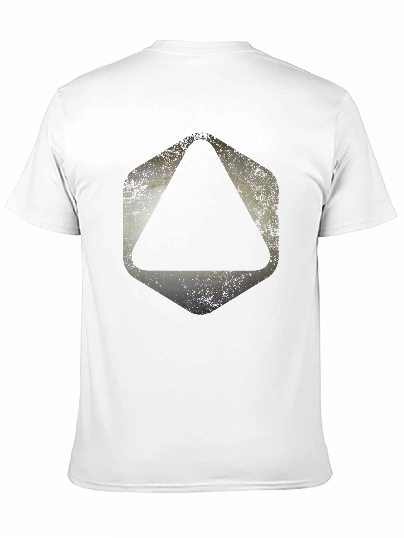Geometric Graphic Print Black T-Shirt