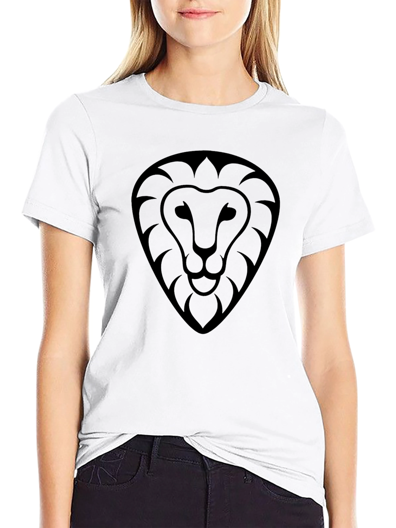 Black Lion Graphic Tee - Stylish & Modern