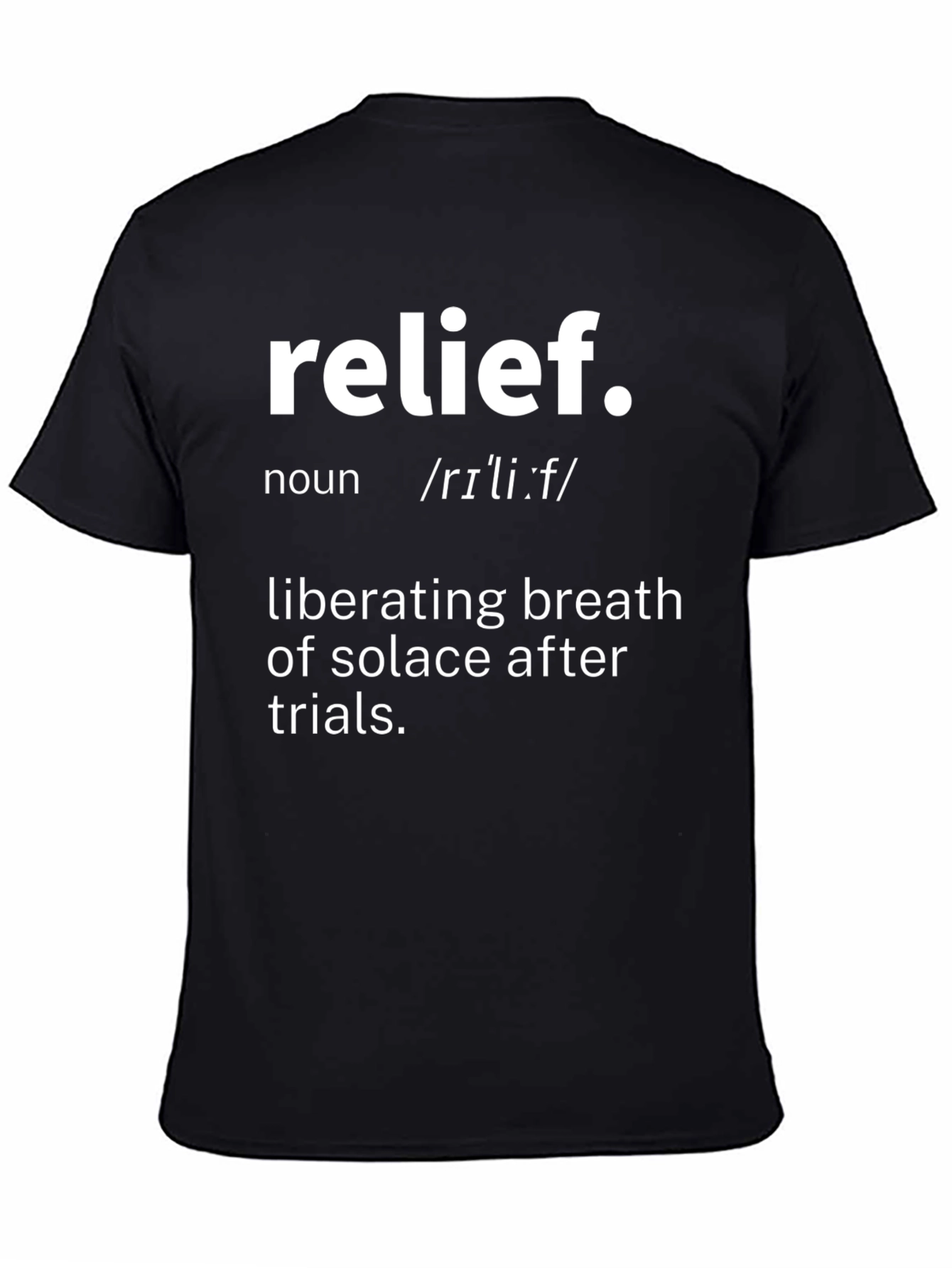 Relief Definition Graphic Tee - Comfort & Style