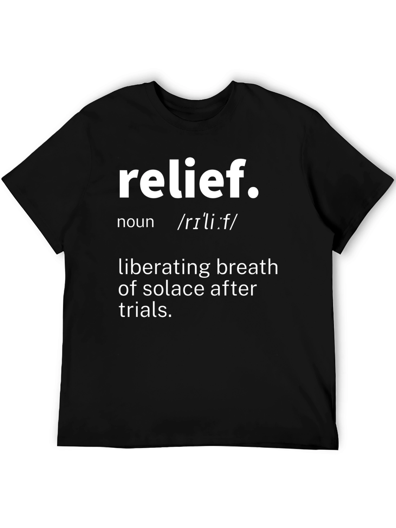 Relief Definition Graphic Tee - Comfort & Style